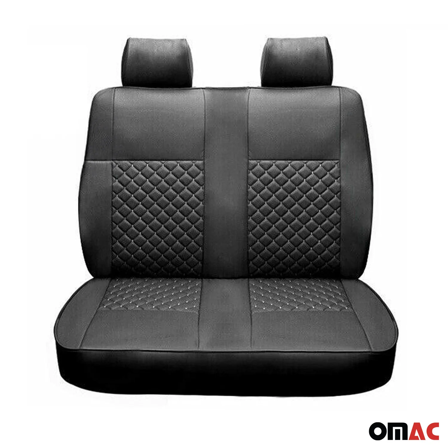 Sitzbezüge Schonbezüge für Mercedes Sprinter 2018-2026 Kunstleder Schwarz 2+1 - Image 8