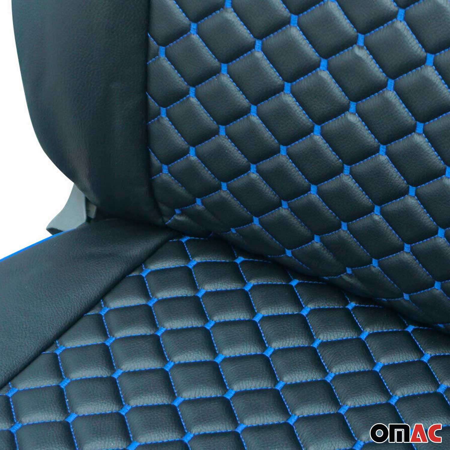 Sitzbezüge Schonbezüge für Mercedes Vito W447 2014-2026 Kunstleder Schwarz Blau - Image 7