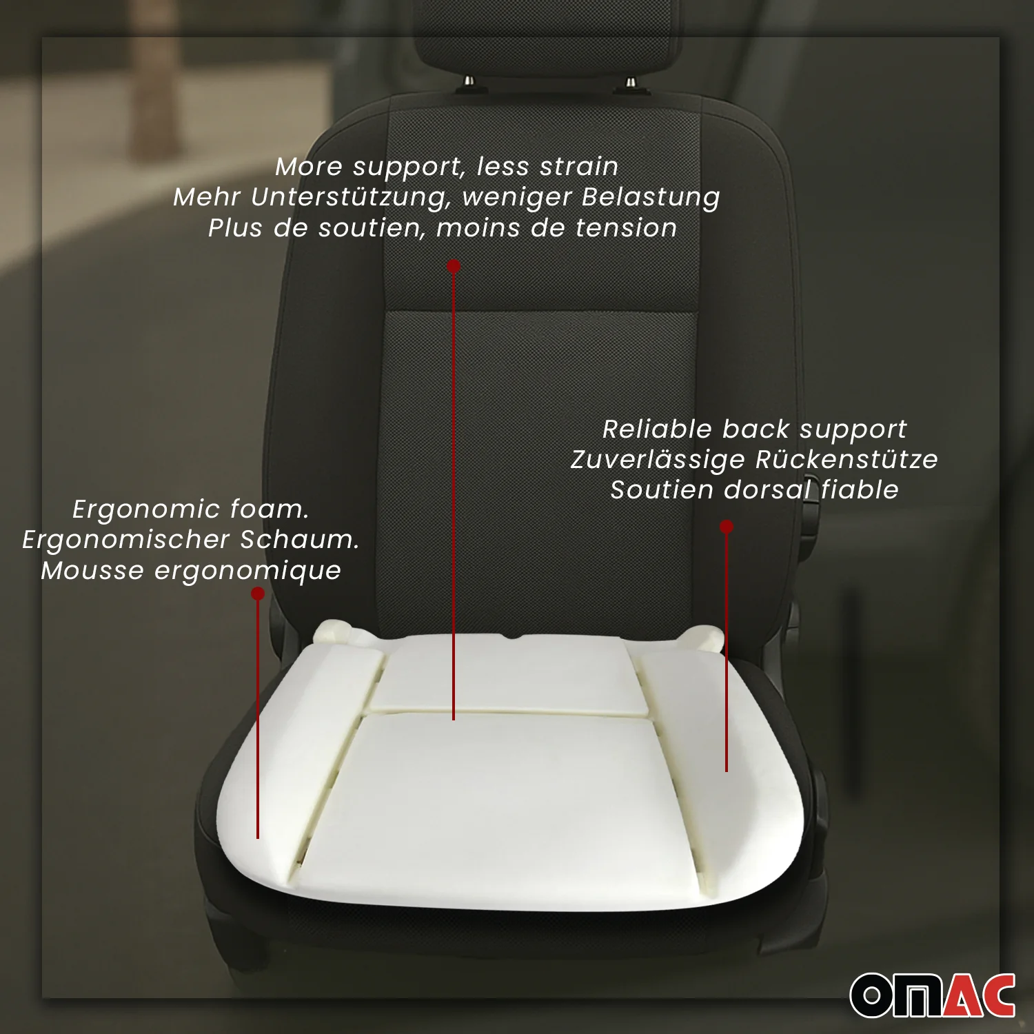 Sitzpolster Schaumstoff für Fiat Fiorino Qubo 2008-2022 passgenau links/rechts - Image 5