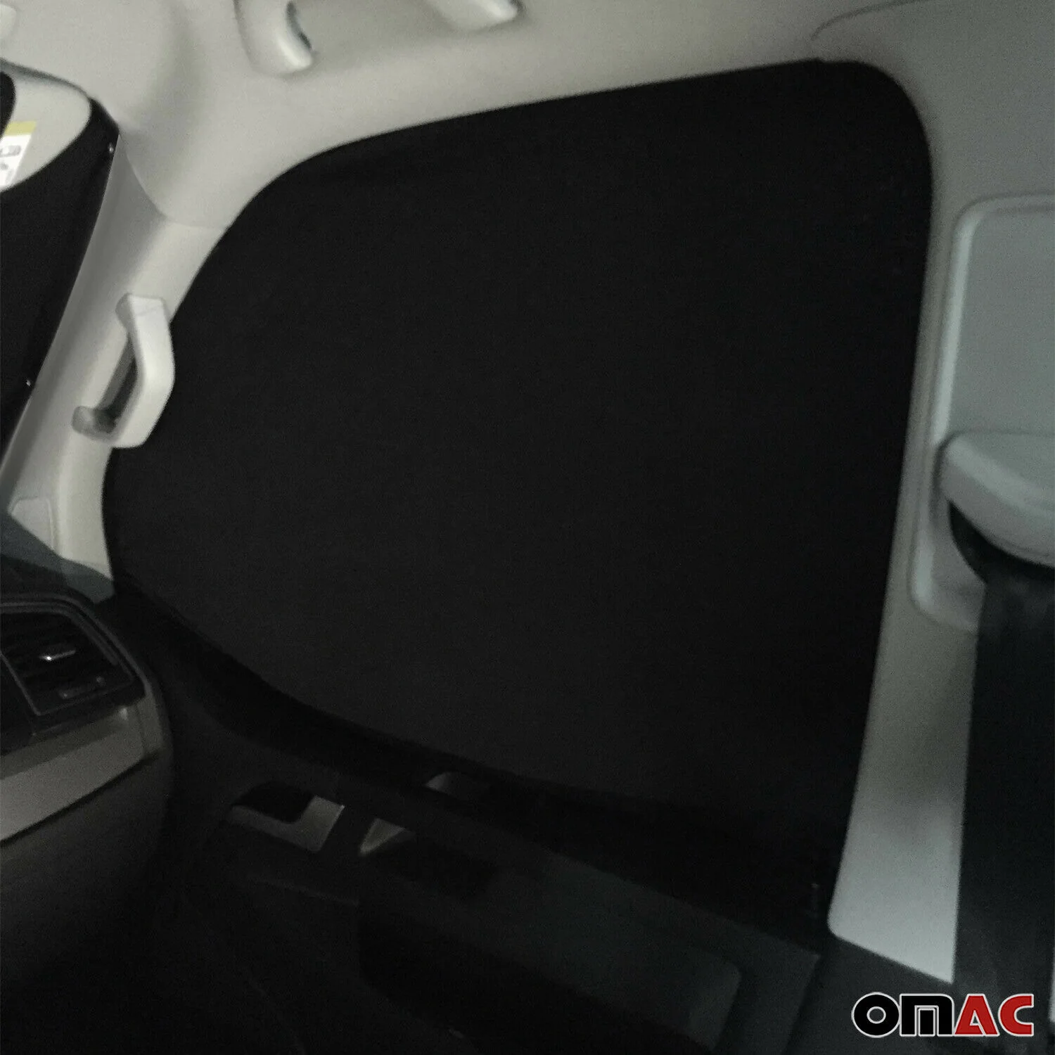 Frontscheibe Gardinen Maß Vorhänge für Fiat Doblo 2010-2021 Schwarz 3tlg - Image 8