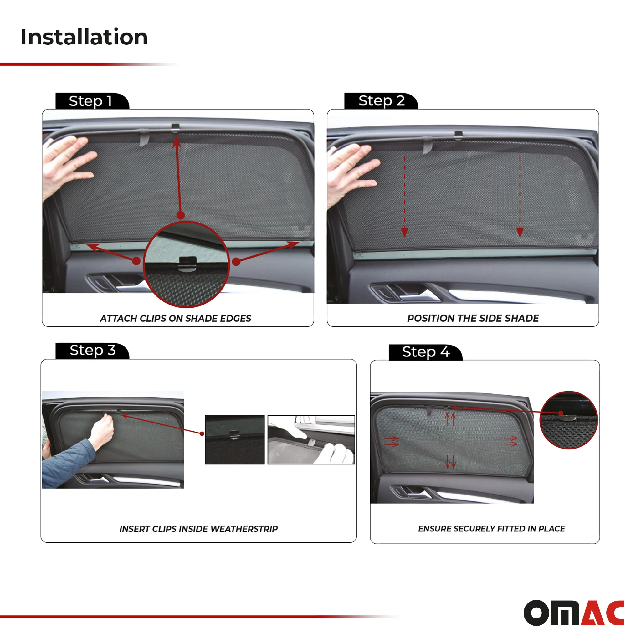 Sonnenschutz Seitenfenster für Audi A3 8P 3tür 2003-2012 Heckscheibe 2tlg - Image 5