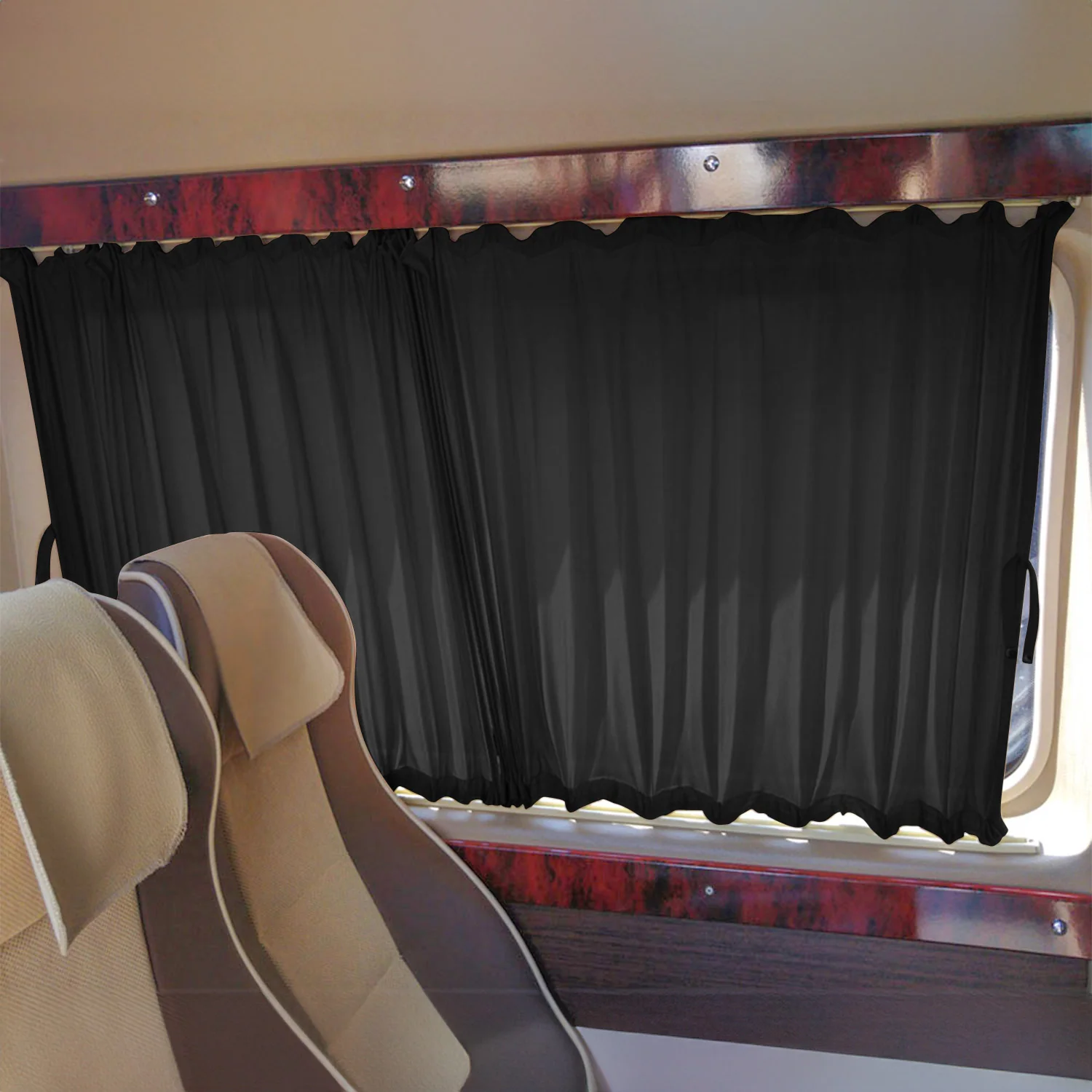 Sonnenschutz Gardinen MAß Vorhänge für Renault Trafic 2014-2026 L2 Grau 10x - Image 2