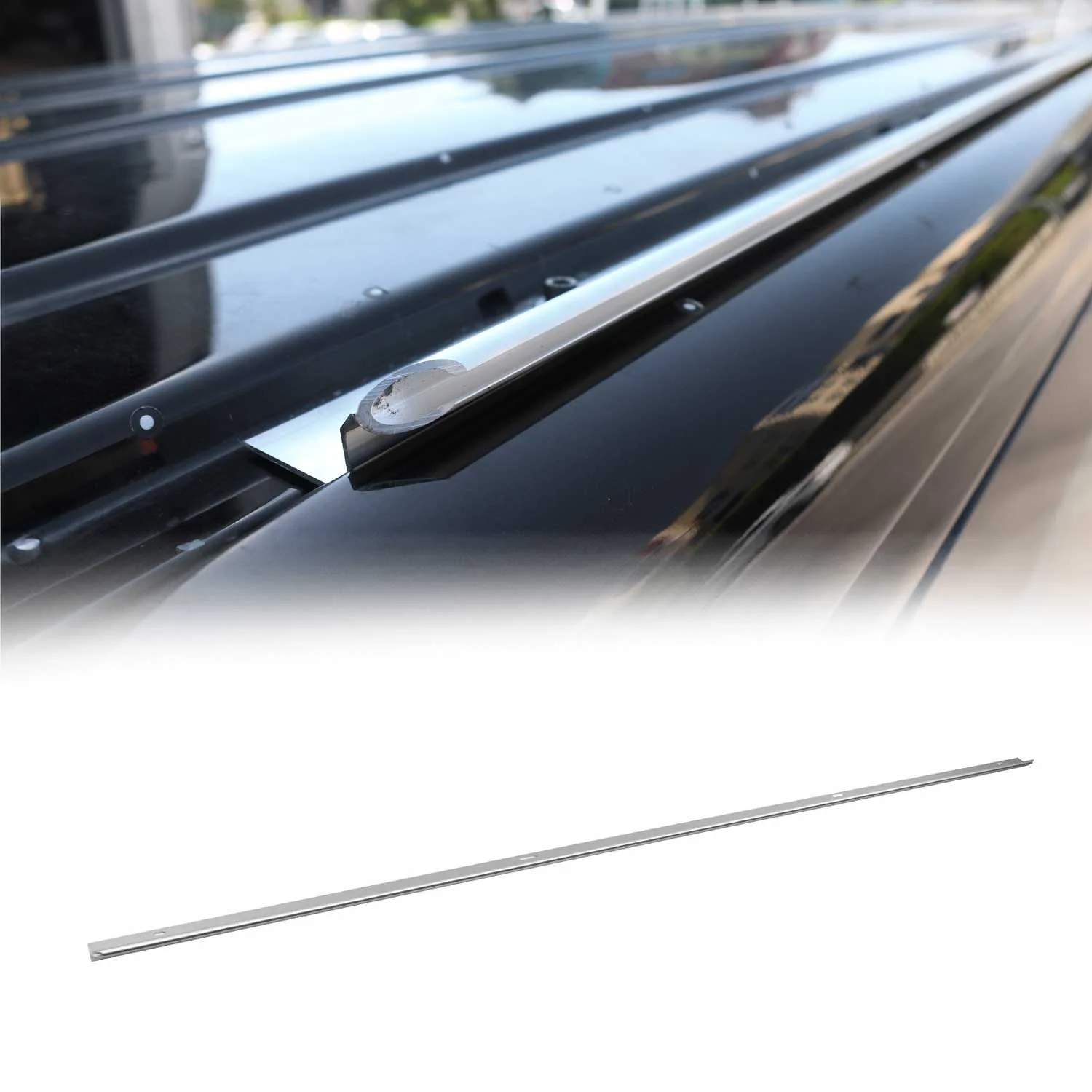 Sonnensegel Kederschiene für Ford Transit / Tourneo Custom ab 2023 L2 Silber Alu