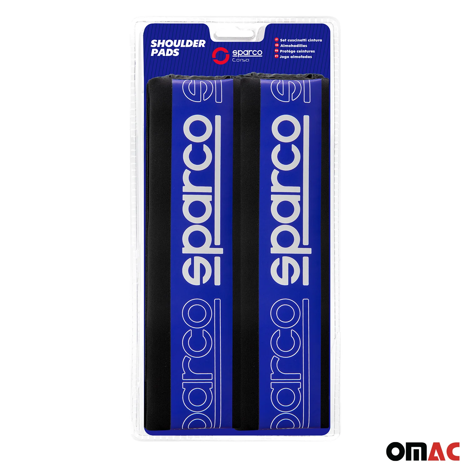 SPARCO Gurtschoner Gurtpolster Sicherheitsgurt Auto Gurtschutz Blau 2x - Image 4