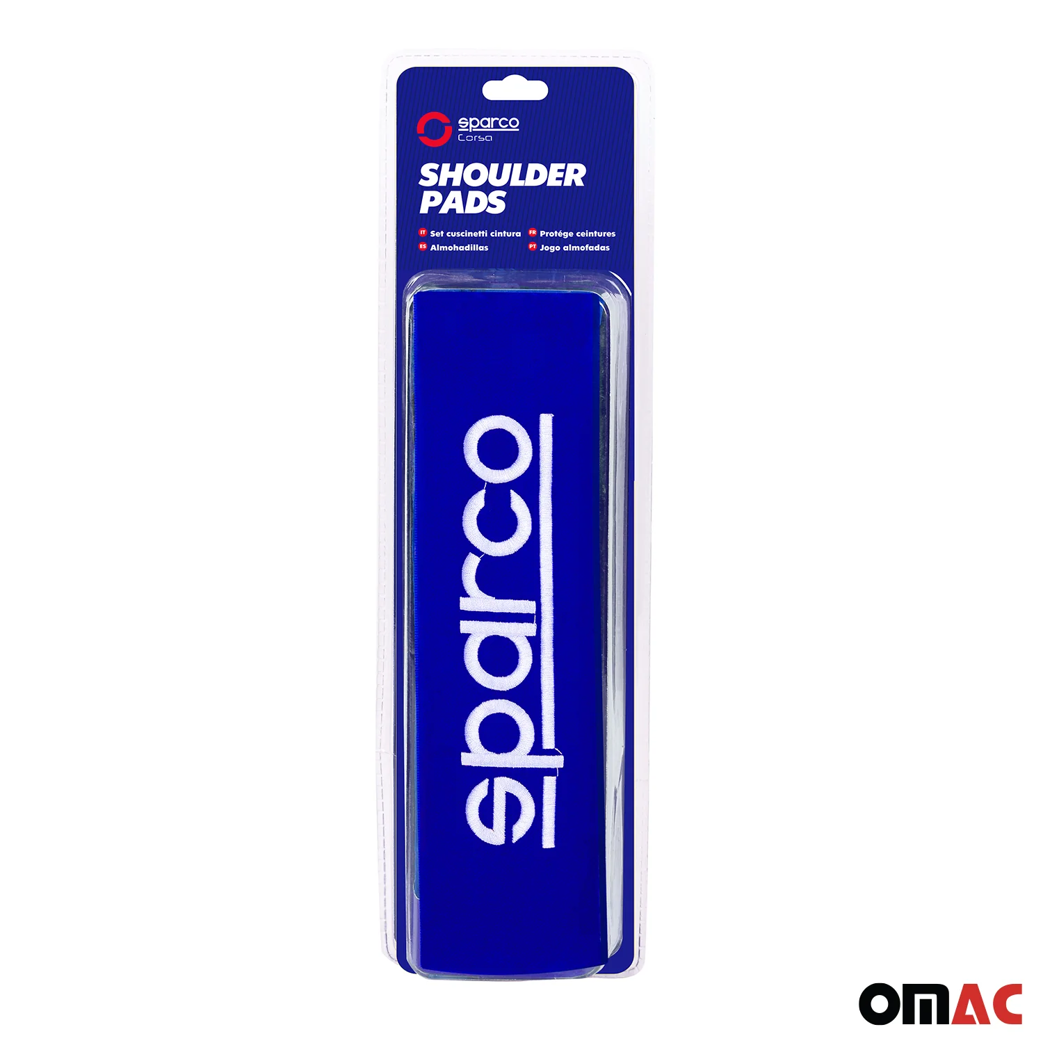 SPARCO Gurtschoner Gurtpolster Sicherheitsgurt Gurtschutz Autogurt Blau 2x - Image 4