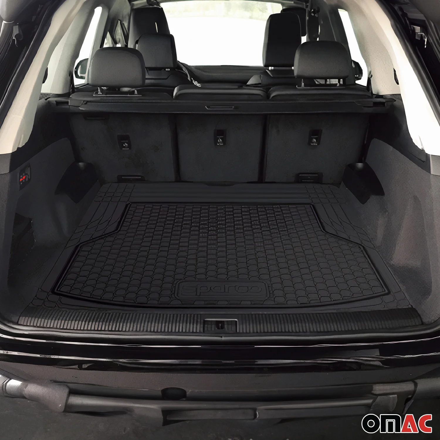 SPARCO Kofferraumwanne Laderaumwanne für Mercedes Universal Gummi Schwarz - Image 2