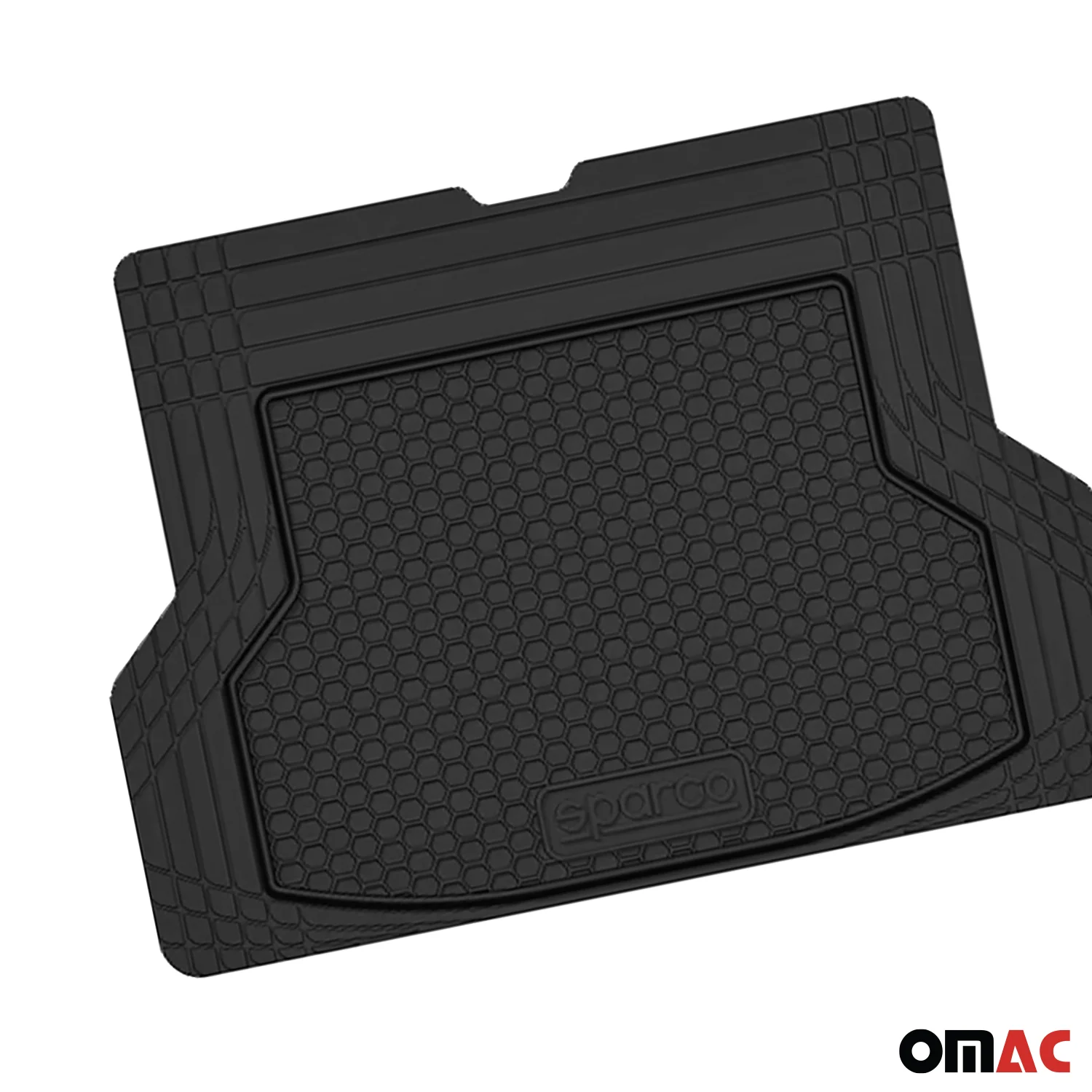 SPARCO Kofferraumwanne Laderaumwanne für Opel Universal Trimmbare Gummi Schwarz - Image 6