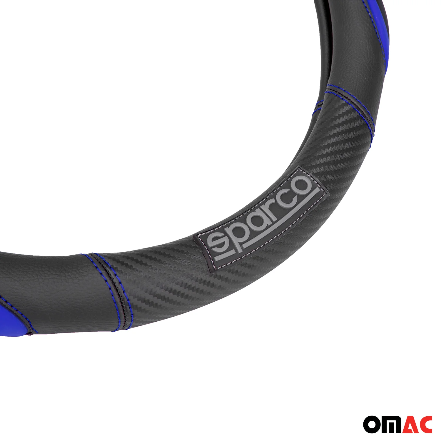 SPARCO Lenkradbezüge Lenkradschoner Lenkradschutz Blau Schwarz Gummi ø37-38 cm - Image 7