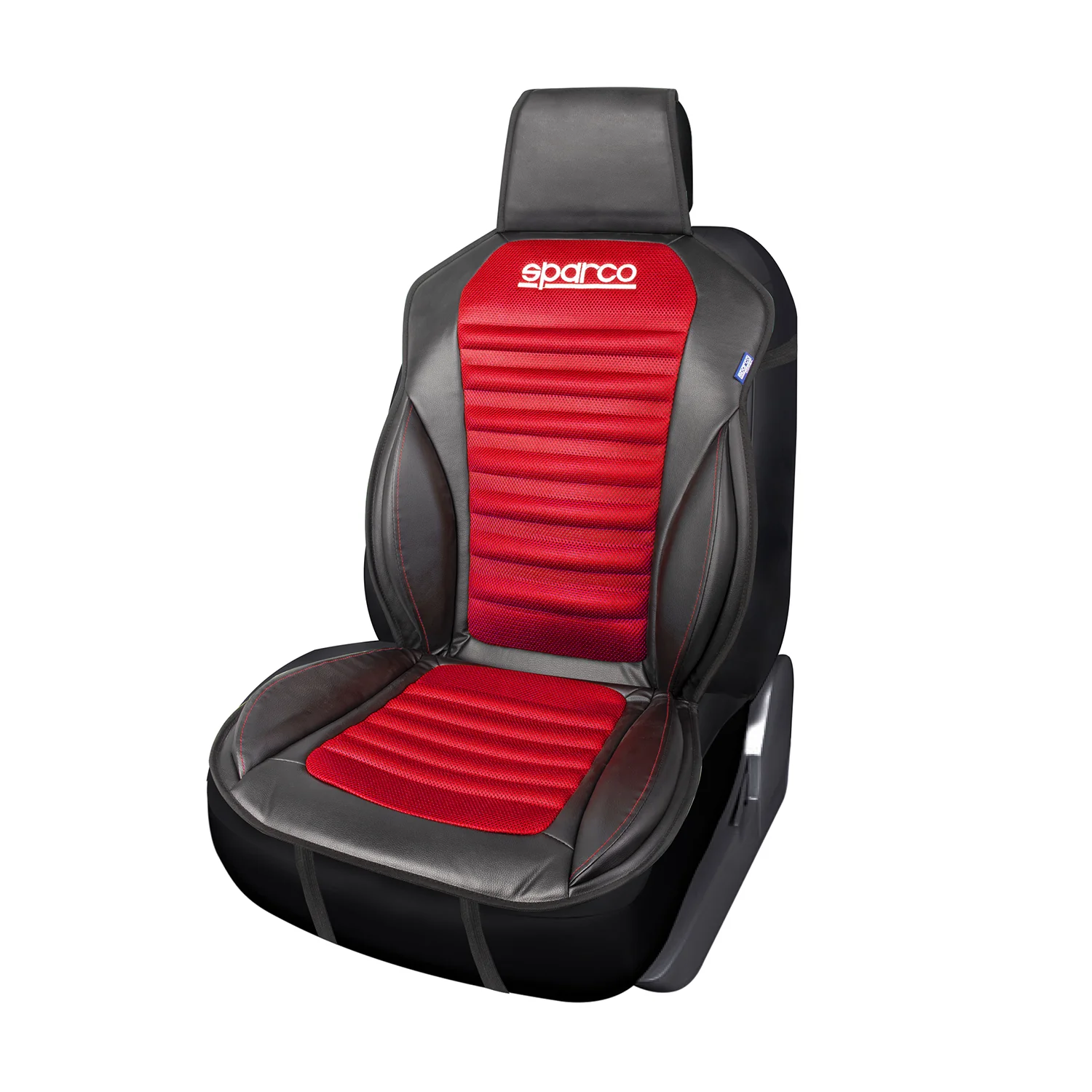 SPARCO Sitzkissen Sitzauflage Sitzschoner Universell Auto Sitzschutz Schwarz Rot - Image 6