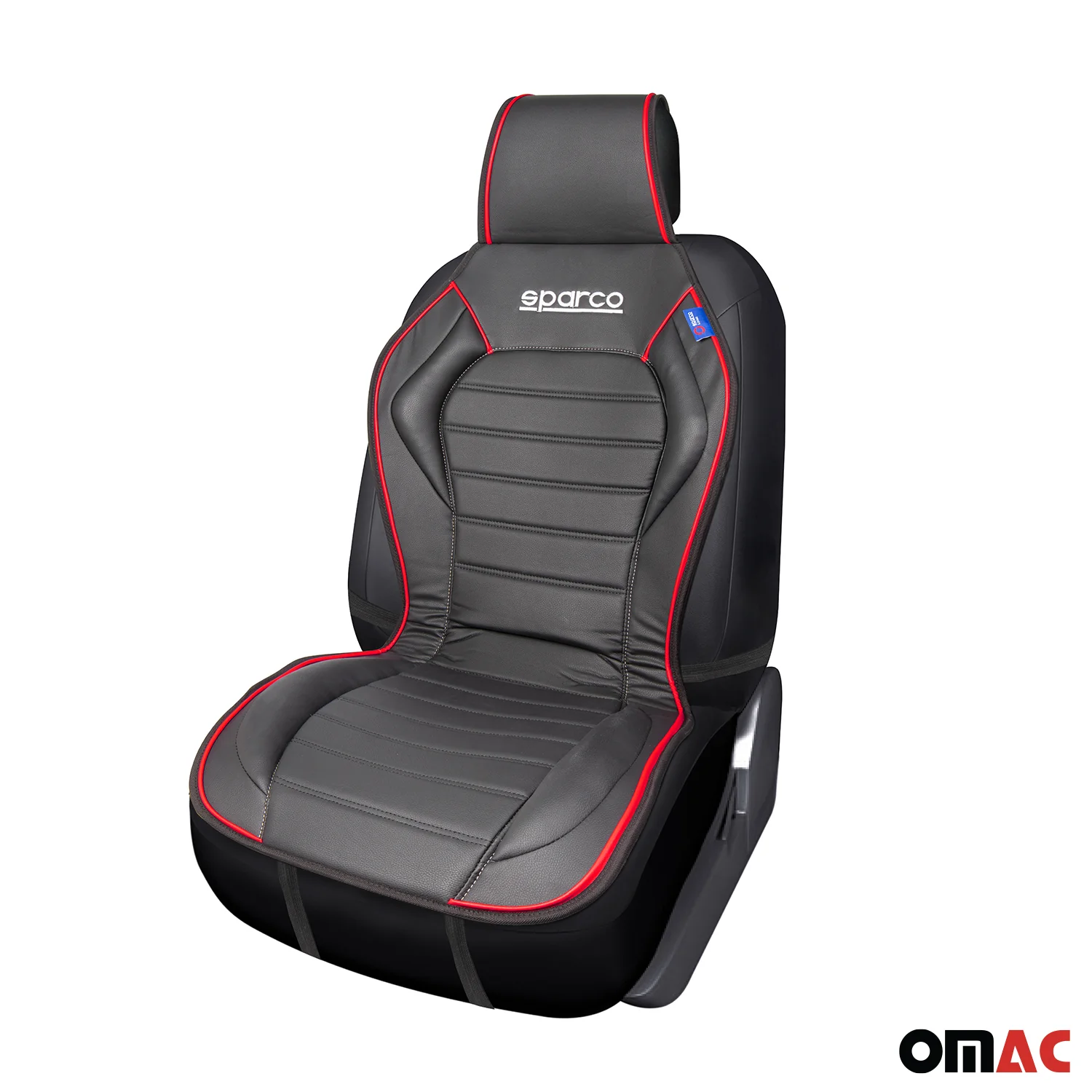 SPARCO Sitzkissen Sitzauflage Sitzschoner Universell Schwarz Rot Auto-Sitzschutz - Image 7