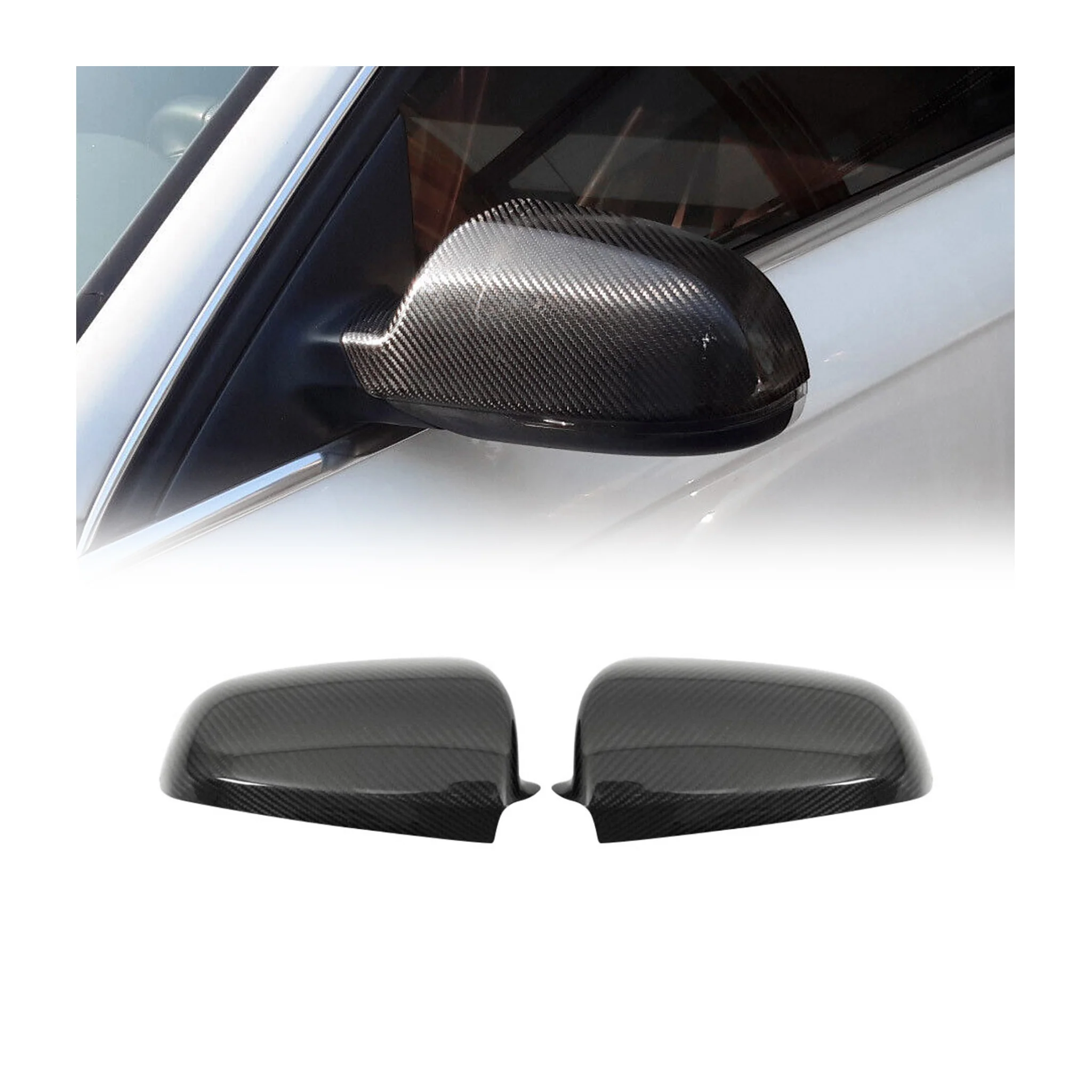 Spiegelkappen Außenspiegel für Audi A4 S4 RS4 2011-2015 Echt Carbon 2x