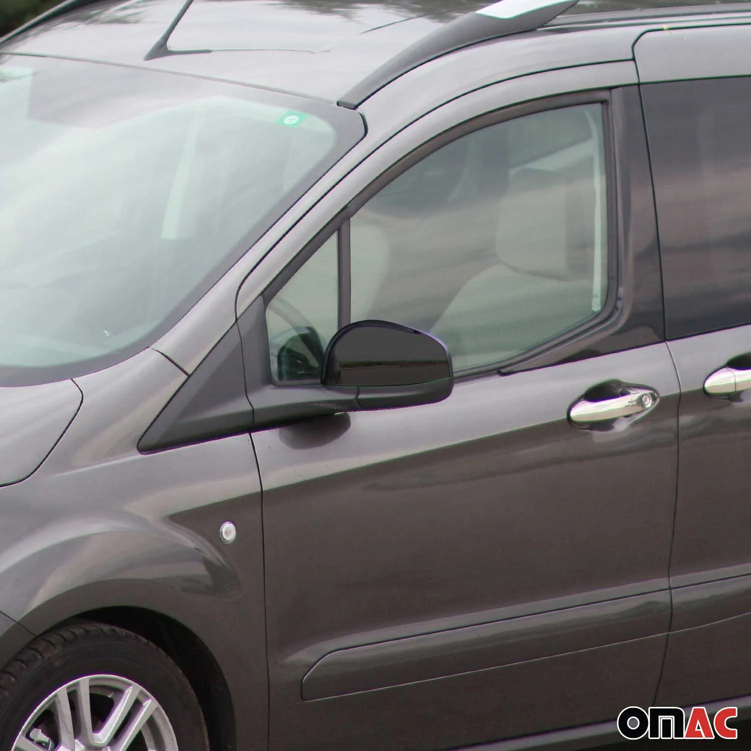 Spiegelkappen Spiegelblende für Ford Transit Tourneo Courier 14-24 Chrom Dunkel - Image 2