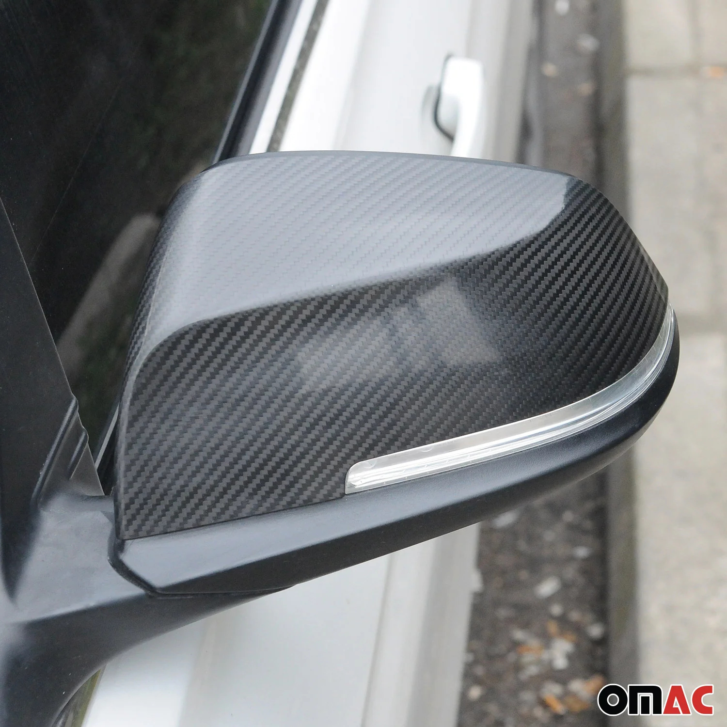 Spiegelkappen Leiste für BMW i3 I01 2014-2022 Echt Carbon Schwarz 2 tlg - Image 5