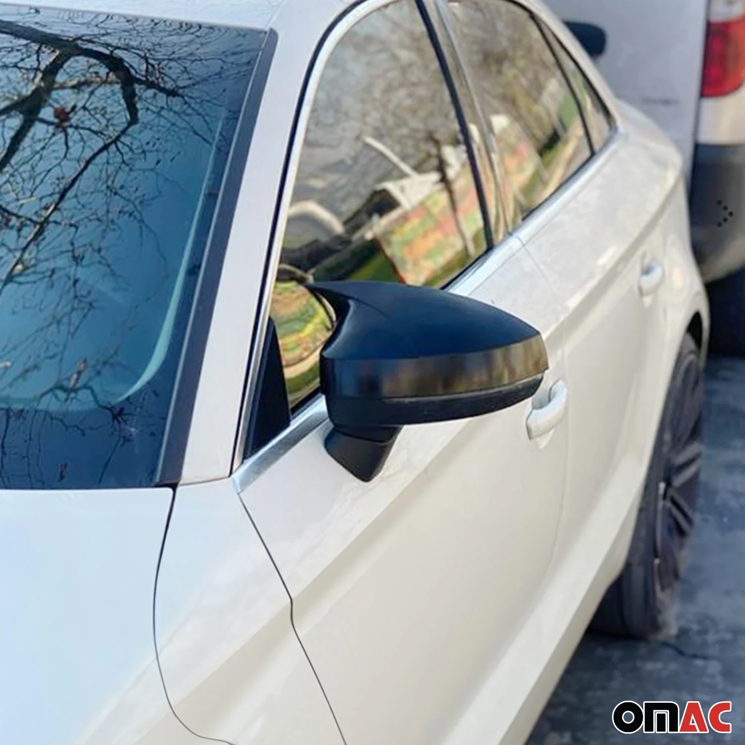 Spiegelkappen Spiegelabdeckung für Audi A3 8V 2012-2020 ABS Schwarz Glanz 2tlg - Image 2