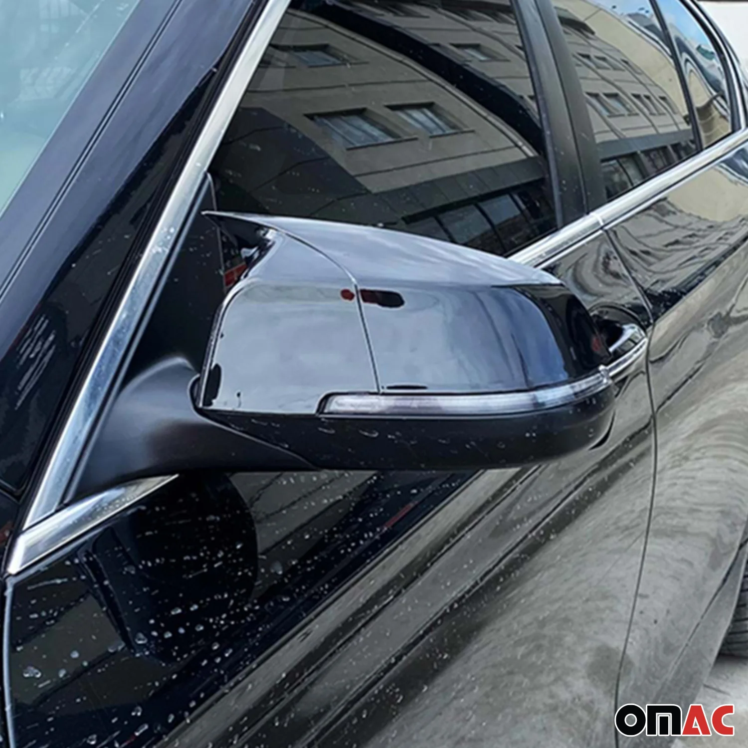 Spiegelkappen Spiegelabdeckung für BMW 5er F10 F11 F18 2014-2018 ABS Schwarz 2x - Image 2