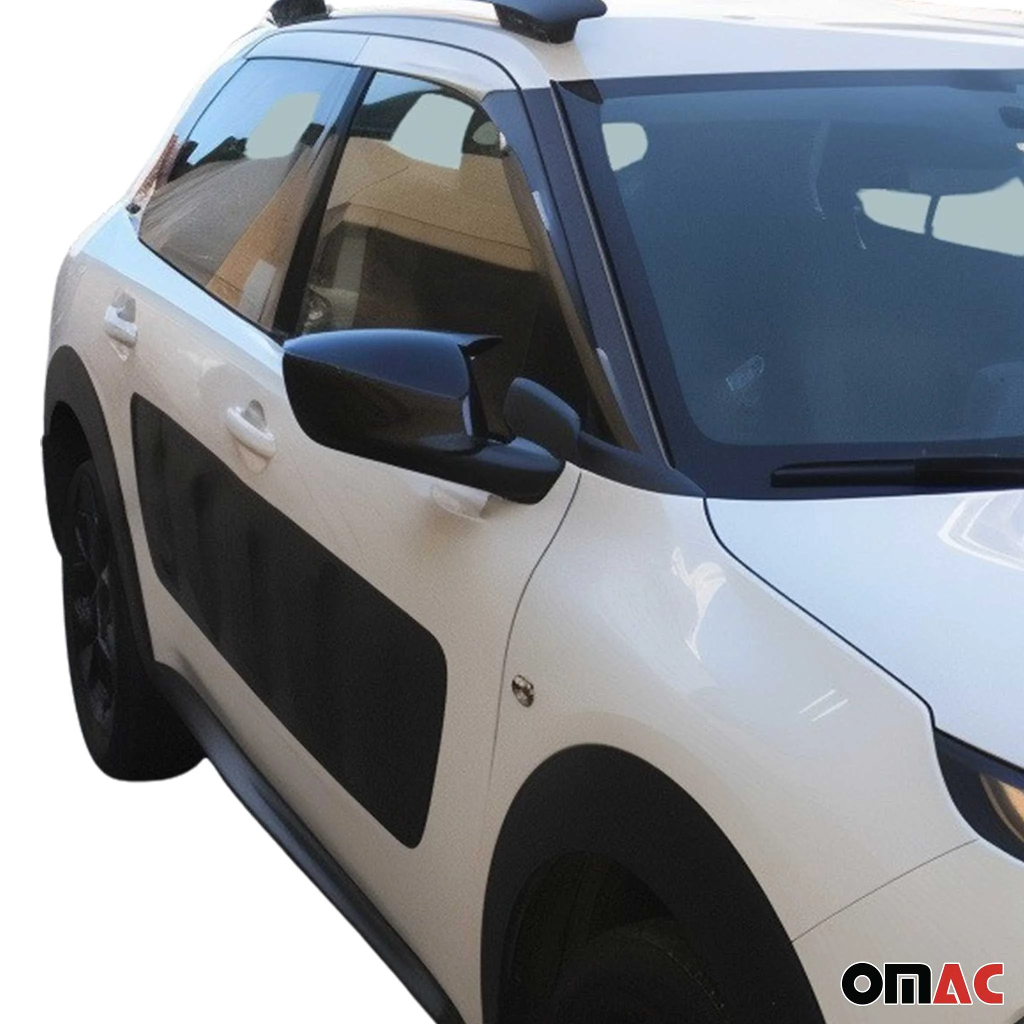 Spiegelkappen für Peugeot 208 2012-2019 Citroën C3 2016-20 C4 Cactus Schwarz 2x - Image 3