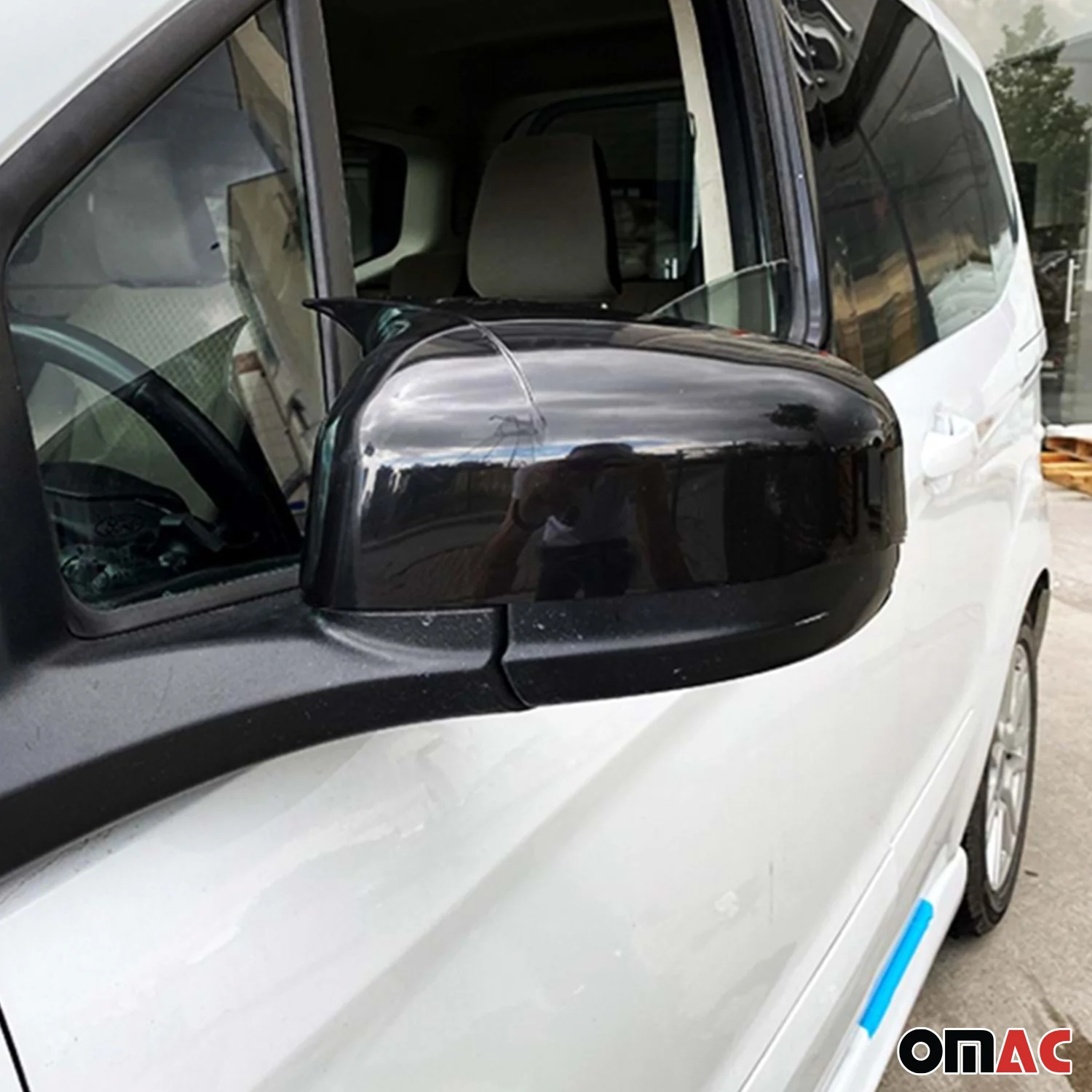 Spiegelkappen Spiegelabdeckung für Ford Tourneo Courier 2018-2024 ABS Glanz - Image 2