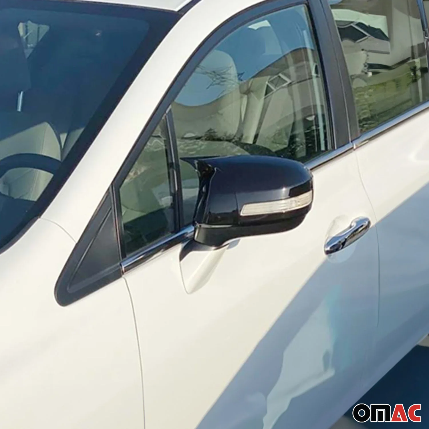 Spiegelkappen Spiegelabdeckung für Honda Civic IX 2012-2016 ABS Schwarz Glanz - Image 2