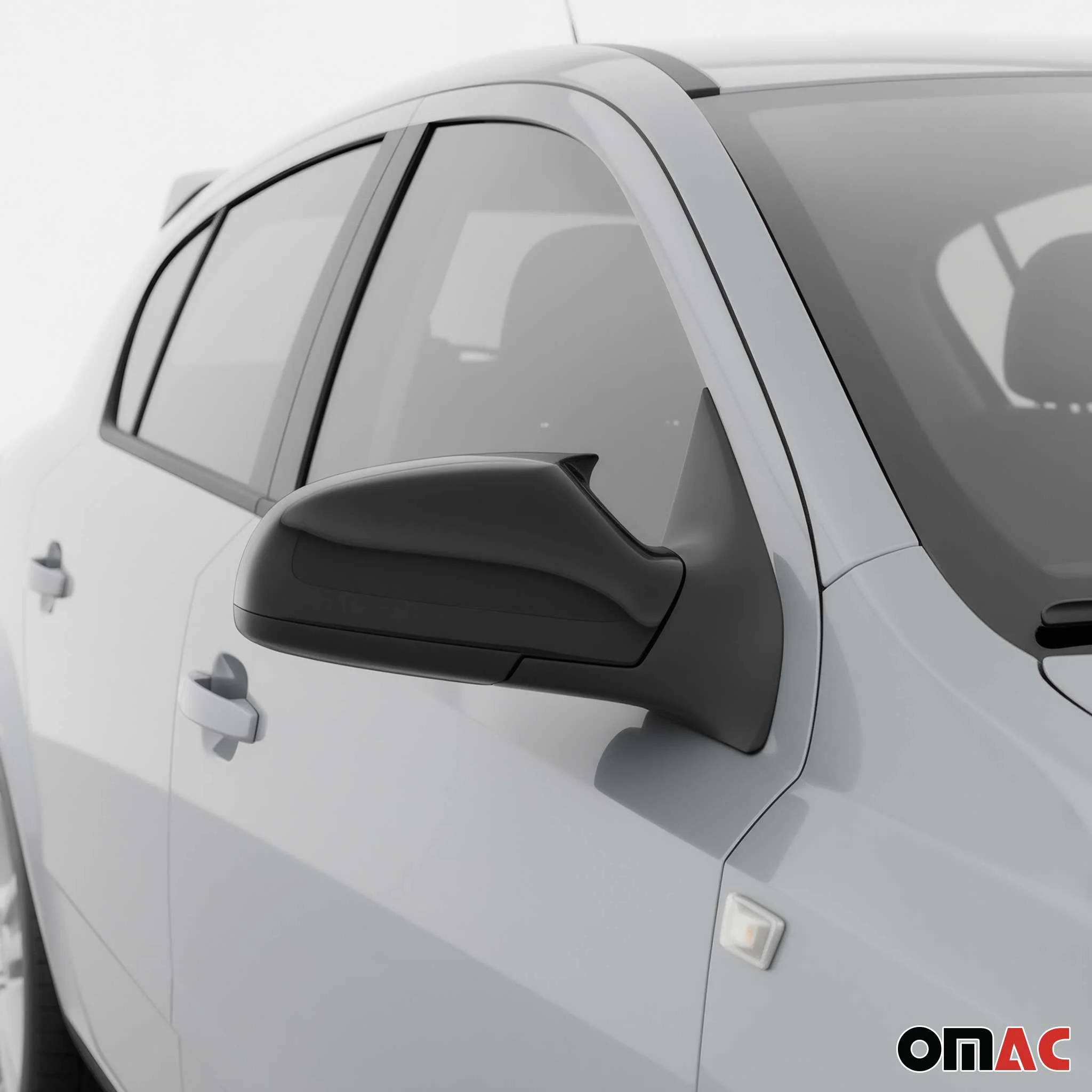 Spiegelkappen Spiegelabdeckung für Opel Astra 2004-2009 ABS Schwarz Glanz 2tlg - Image 2