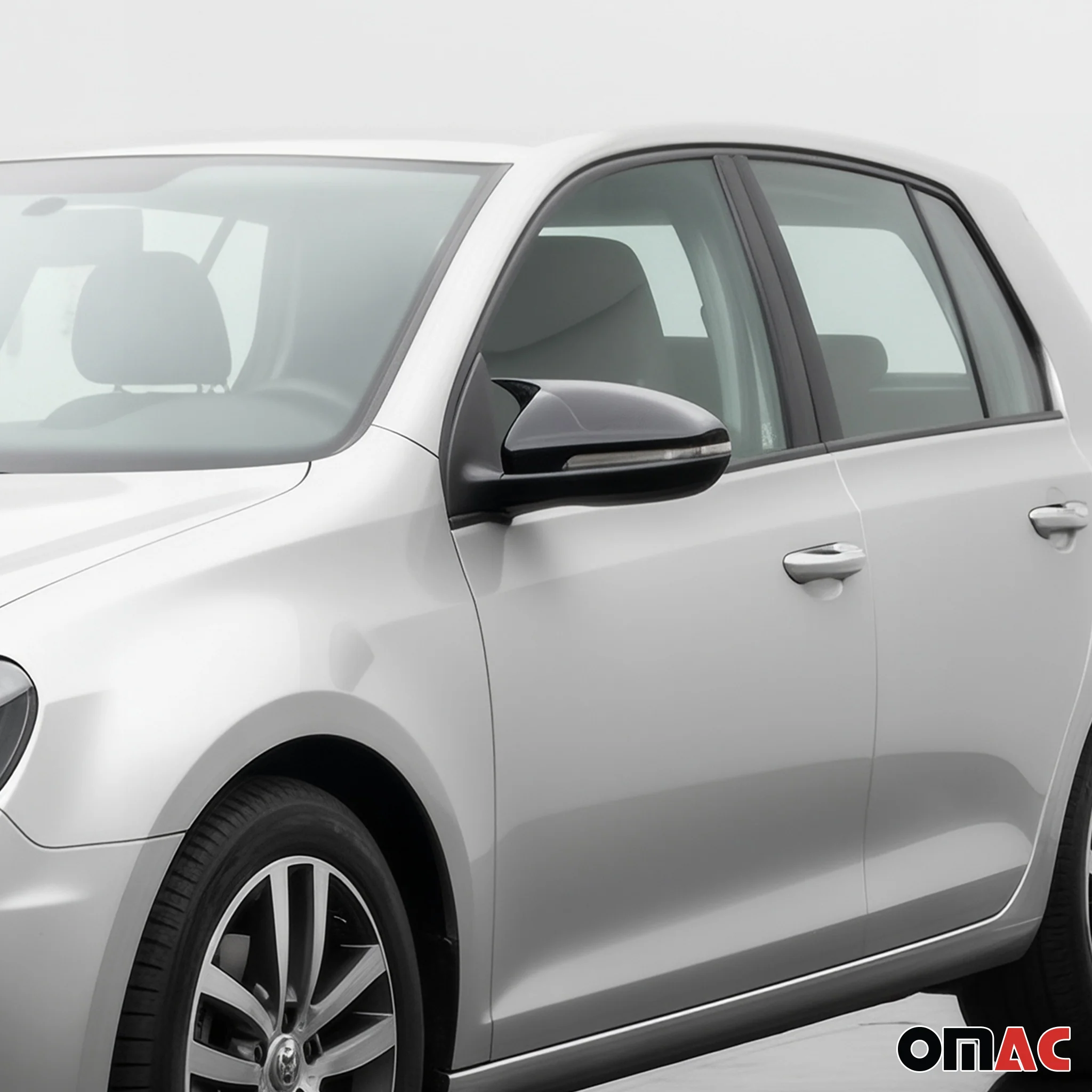 Spiegelkappen Spiegelabdeckung für VW Eos 2011-2015 ABS Schwarz Glanz 2tlg - Image 2