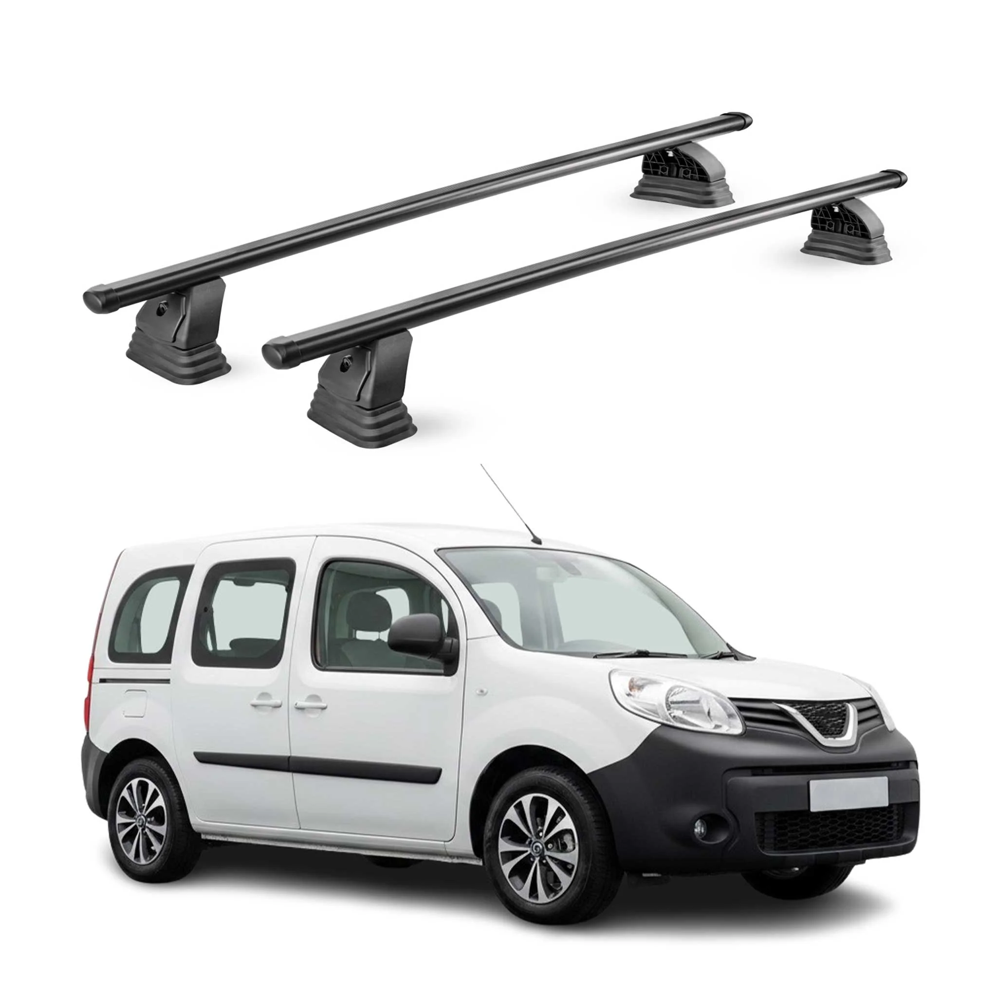 Stahl Dachträger für Nissan NV250 2019-2021 TÜV Abschließbar 75 kg 2tlg Schwarz