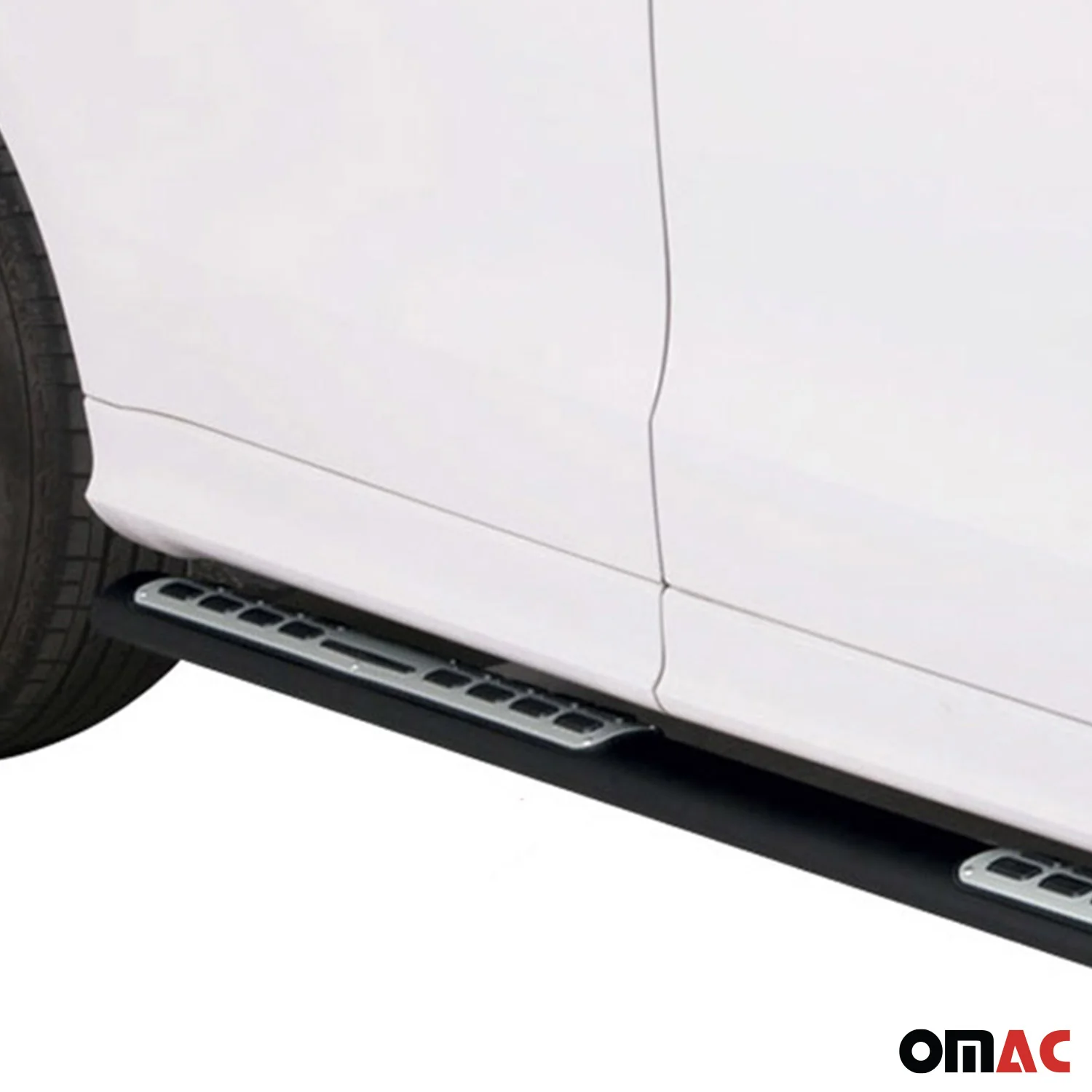 Stahl Seitenschweller Schwellerrohre für Audi Q5 8R 2008-2017 Schwarz - Image 3