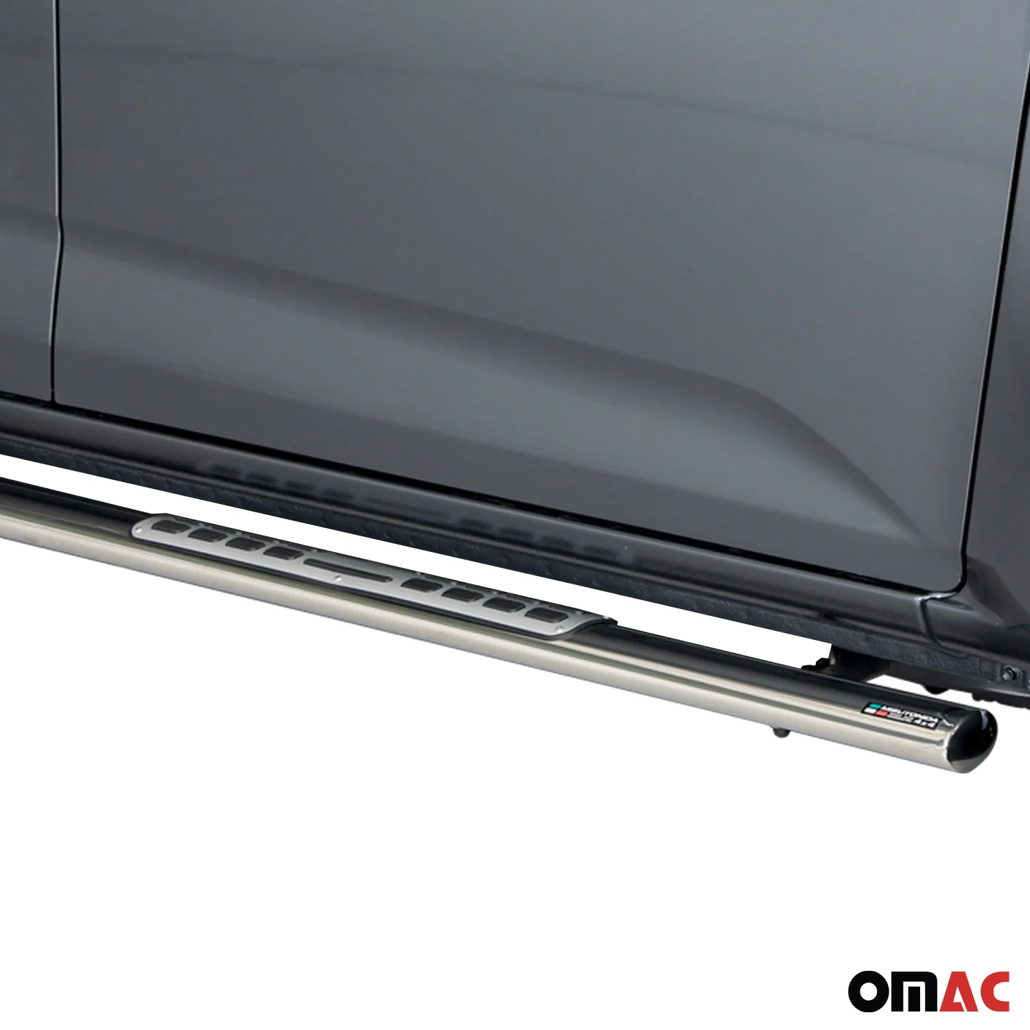 Stahl Seitenschweller Schwellerrohre für Isuzu D-Max Double Cab 2019-2026 Grau - Image 3