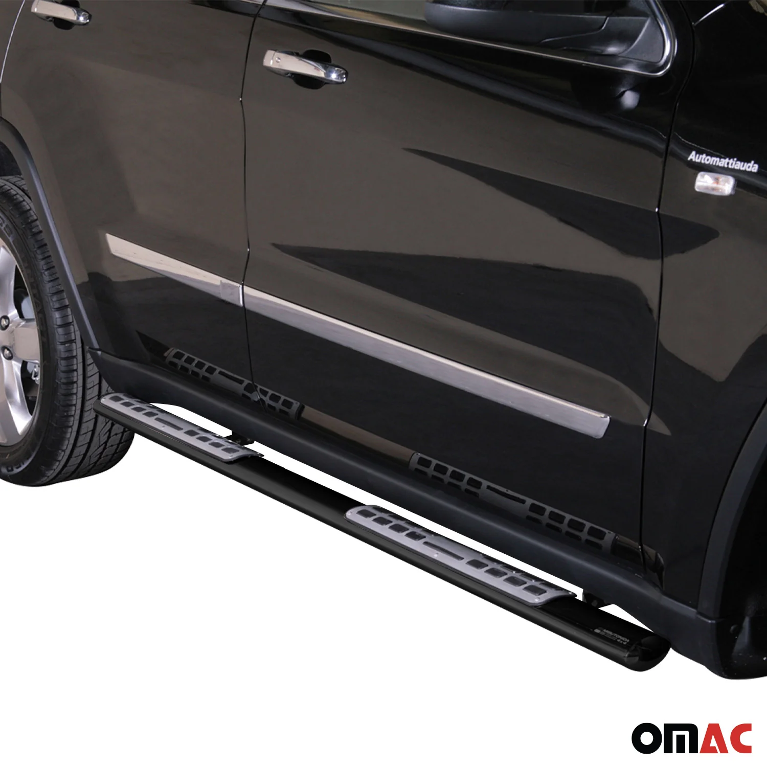 Stahl Seitenschweller Schwellerrohre für Jeep Grand Cherokee 2010-2013 Schwarz - Image 2