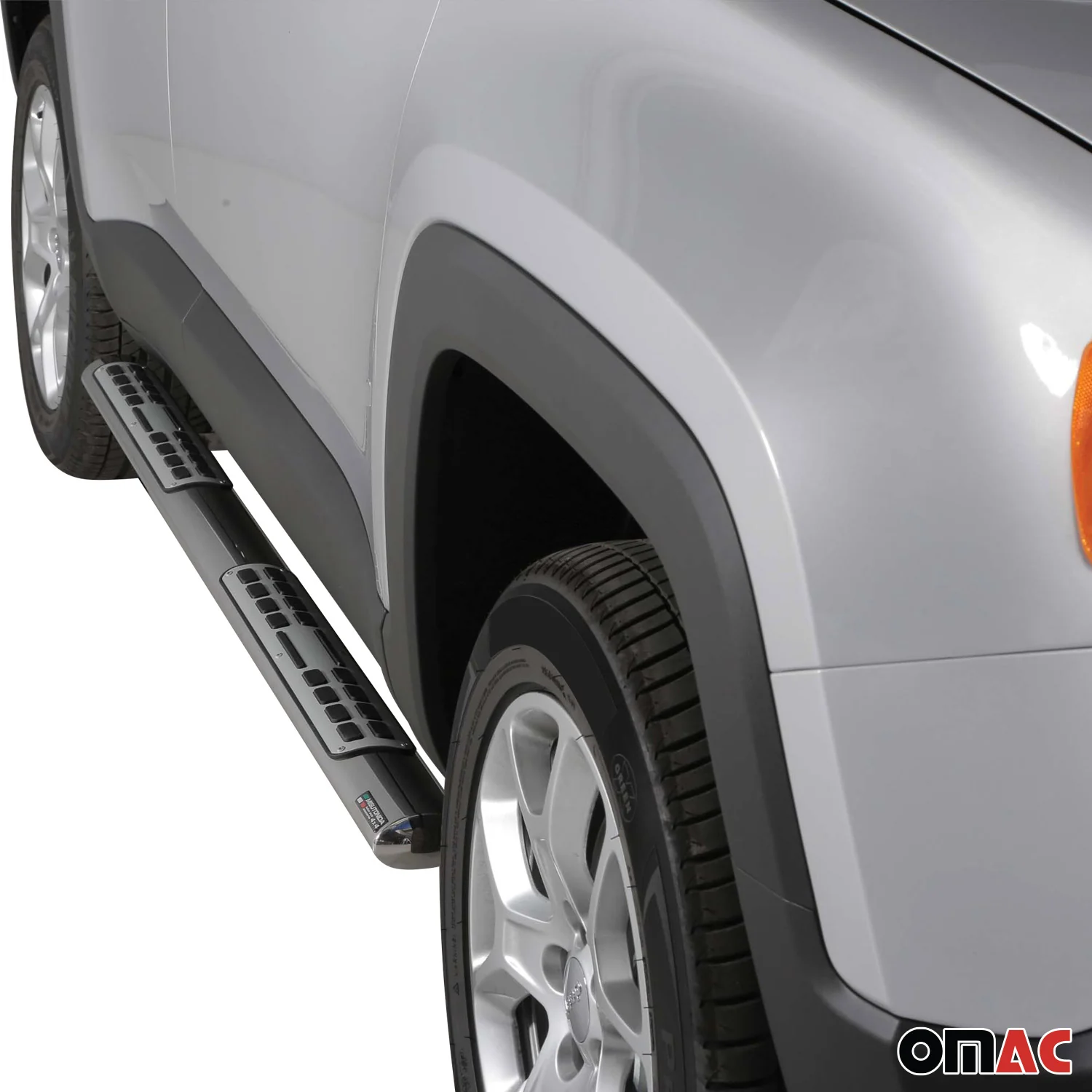 Stahl Seitenschweller Schwellerrohre für Jeep Renegade Trailhawk 2014-2017 Grau - Image 2
