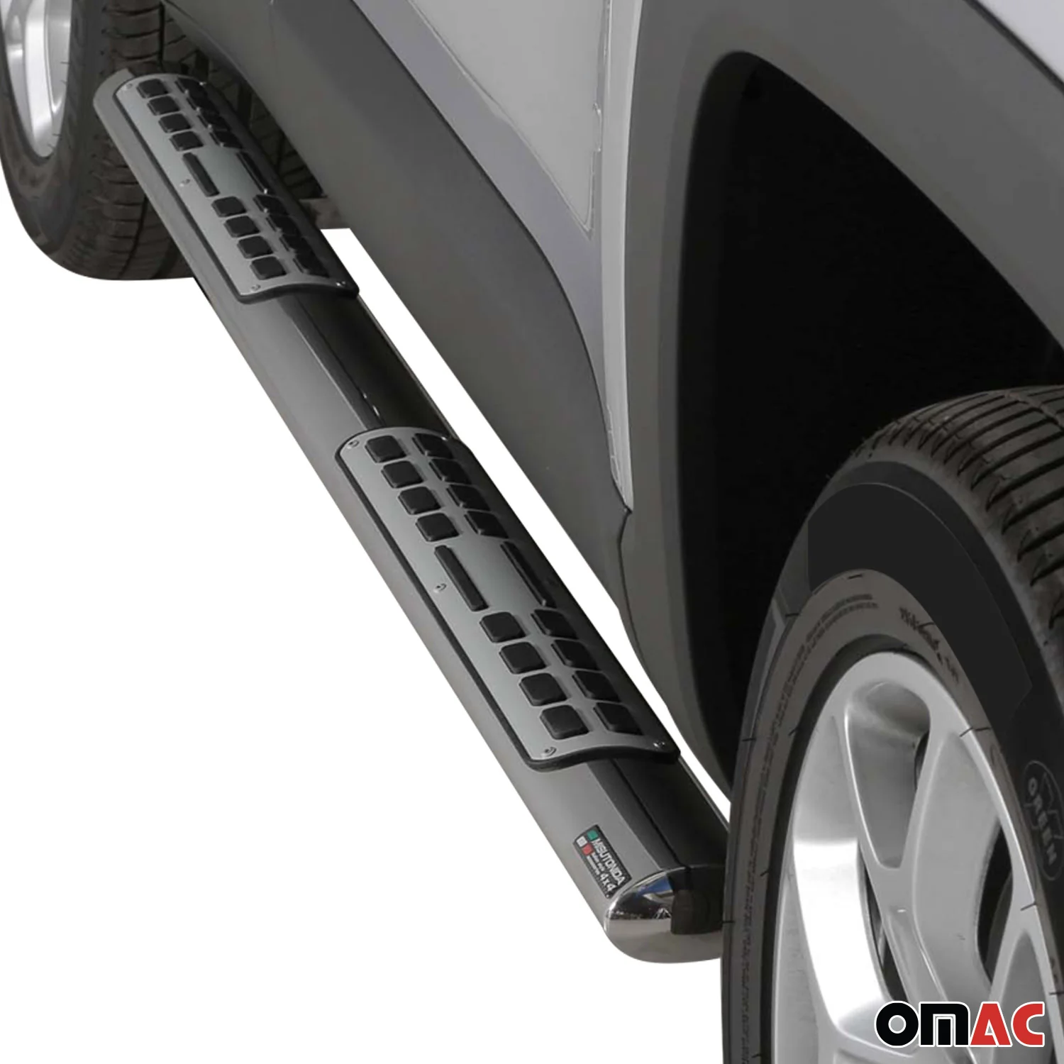 Stahl Seitenschweller Schwellerrohre für Jeep Renegade Trailhawk 2014-2017 Grau - Image 3