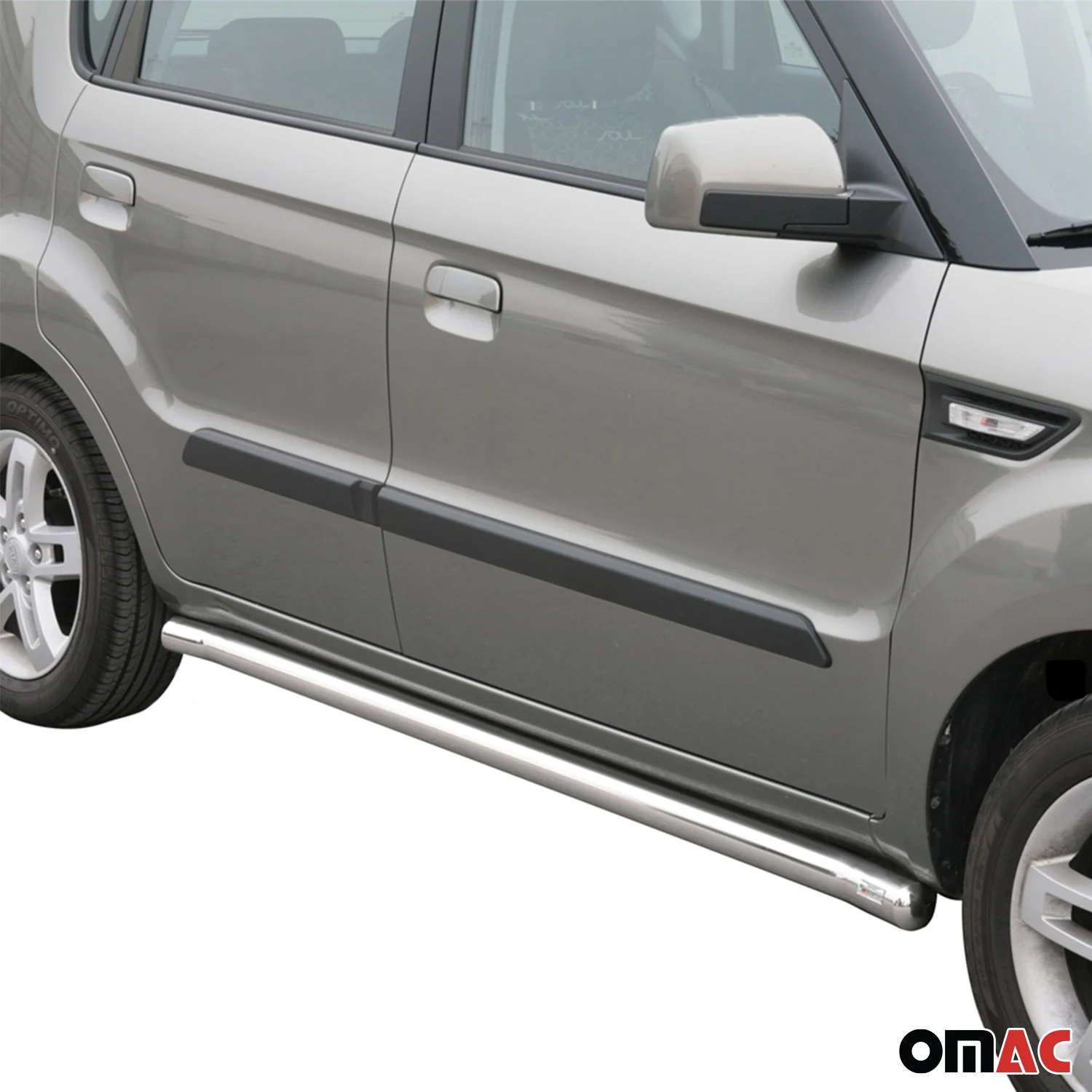Stahl Seitenschweller Schwellerrohre für Kia Soul 2008-2014 Silber - Image 2
