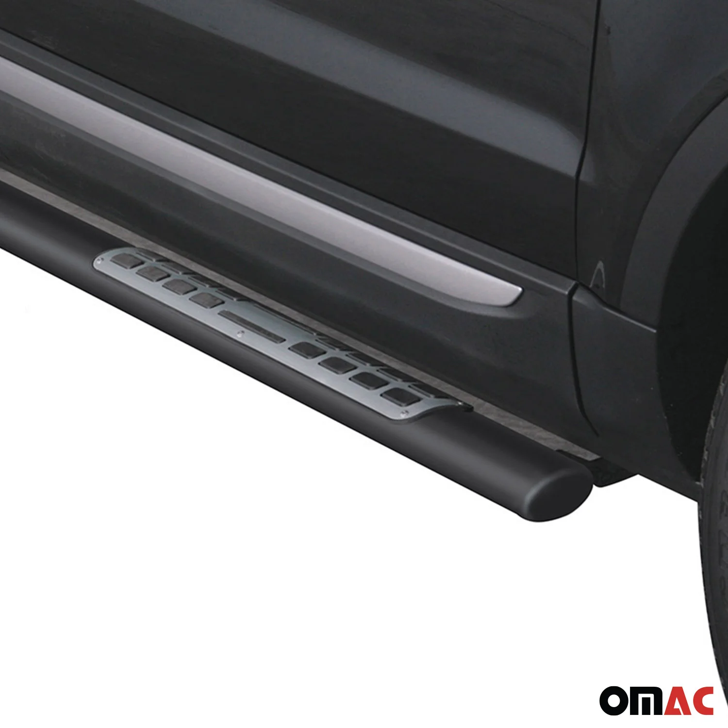 Stahl Seitenschweller Schwellerrohre für Range Rover Evoque 2011-2015 Schwarz - Image 3