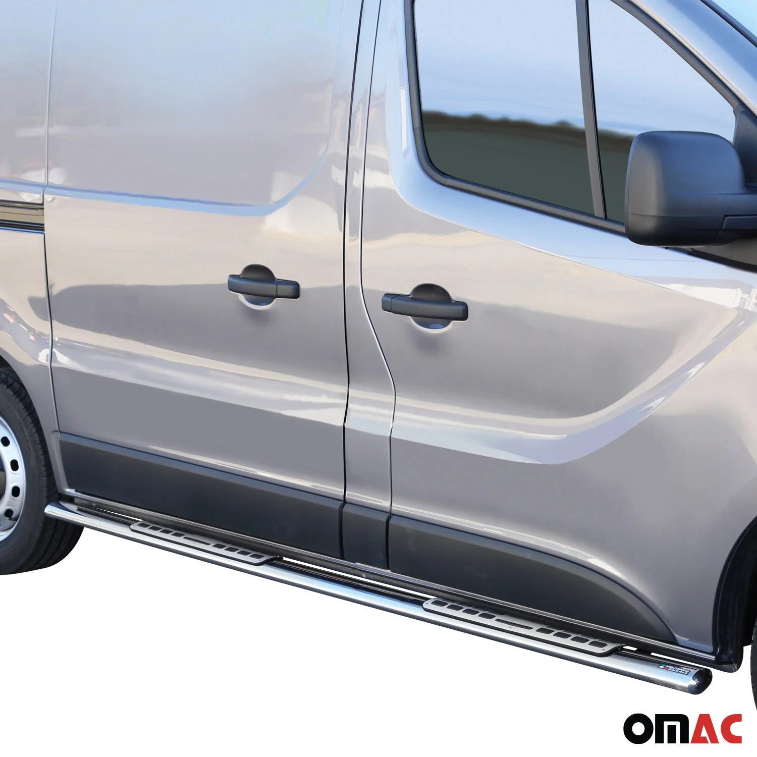 Stahl Seitenschweller Schwellerrohre für Renault Trafic 2014-2019 L1 Kurzer Grau - Image 2