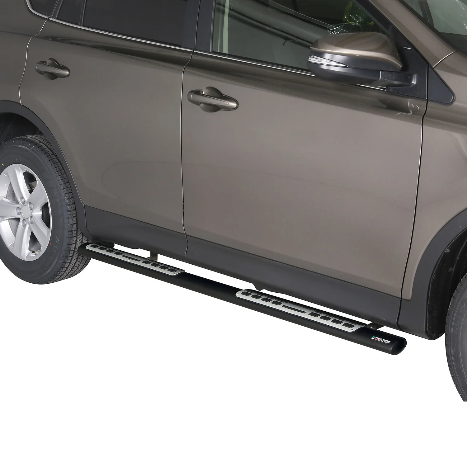 Stahl Seitenschweller Schwellerrohre für Toyota RAV4 2013-2018 Schwarz