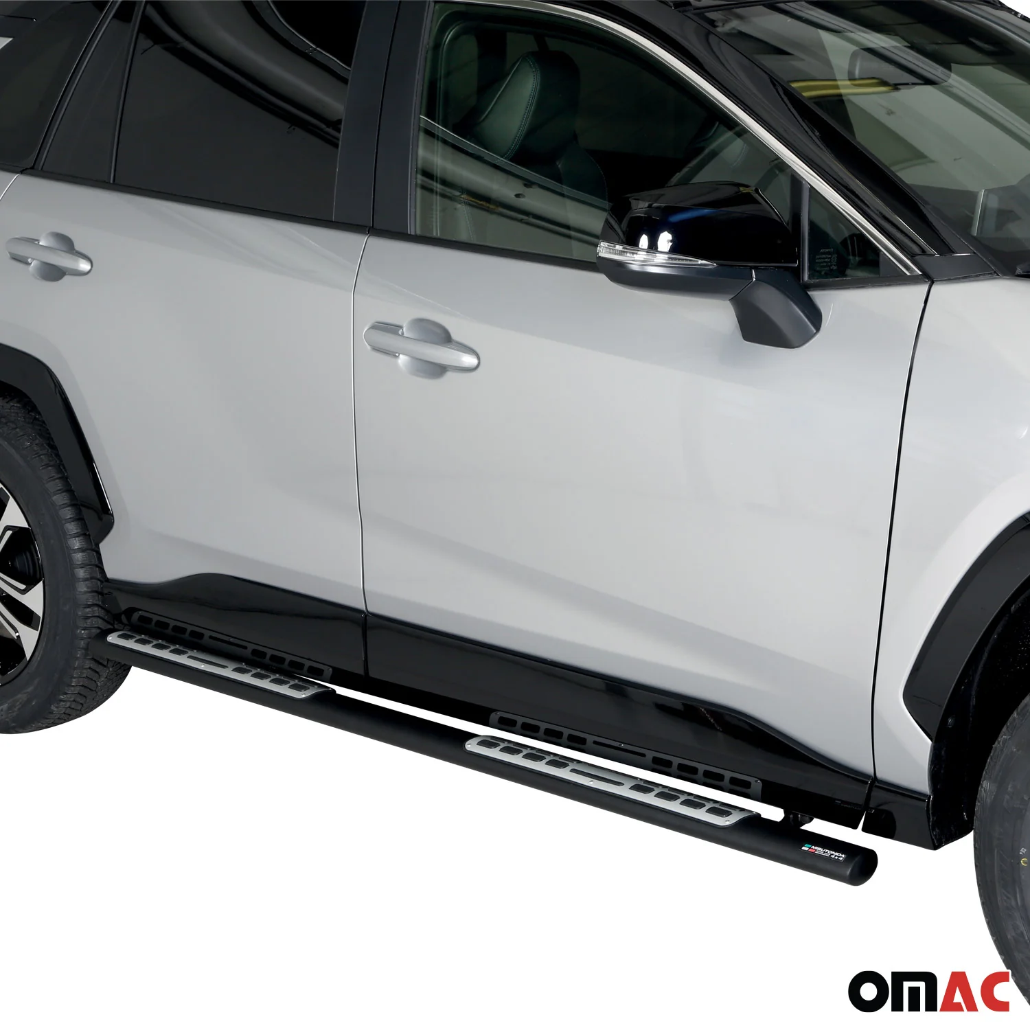 Stahl Seitenschweller Schwellerrohre für Toyota RAV4 Hybrid 2019-2025 Schwarz - Image 2