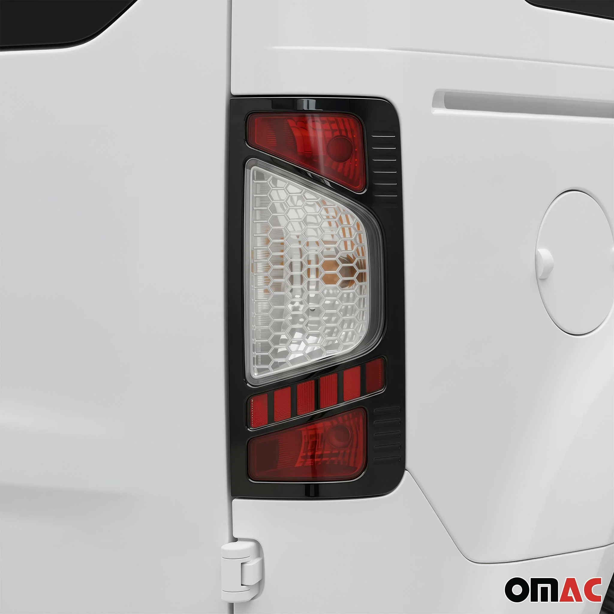 Stoplicht Rahmen für Ford Transit Tourneo Connect 2009-2013 Abs Dark Chrom - Image 3