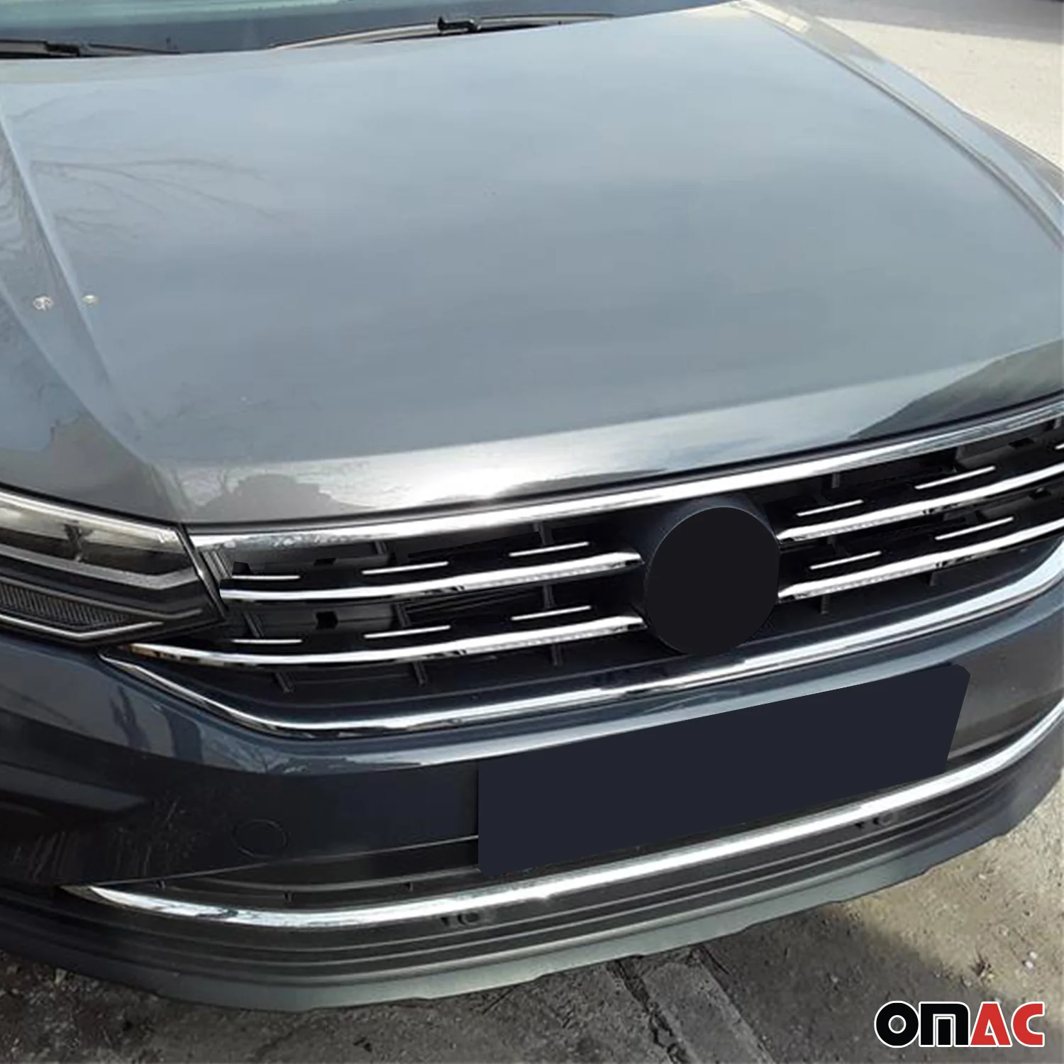 Kühlergrill Leisten Grillleisten für VW Tiguan 2020-2024 Edelstahl Chrom 4tlg - Image 2