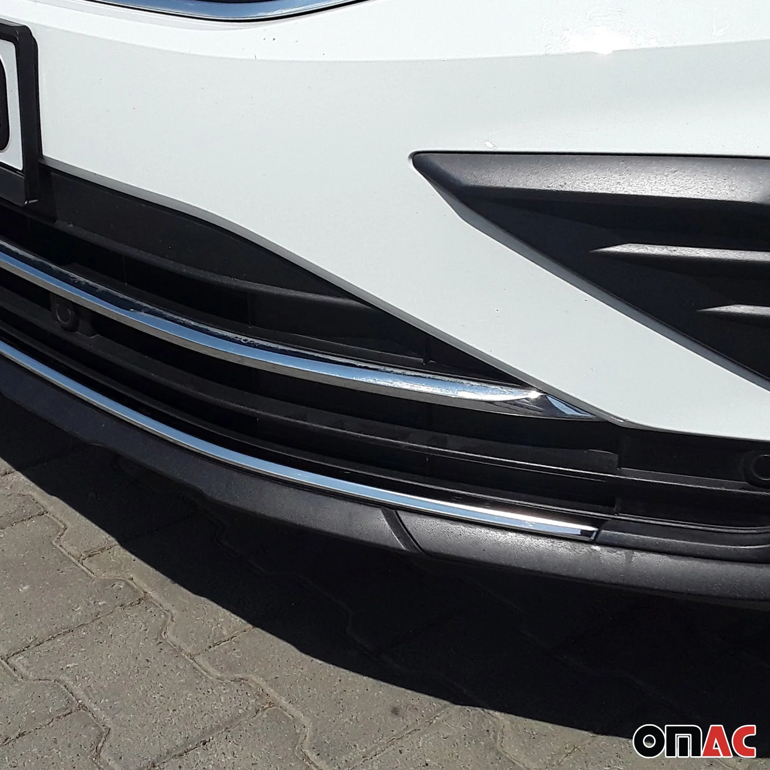 Kühlergrill Leisten Grillleisten für VW Tiguan 2020-2024 Edelstahl Chrom 1tlg - Image 3