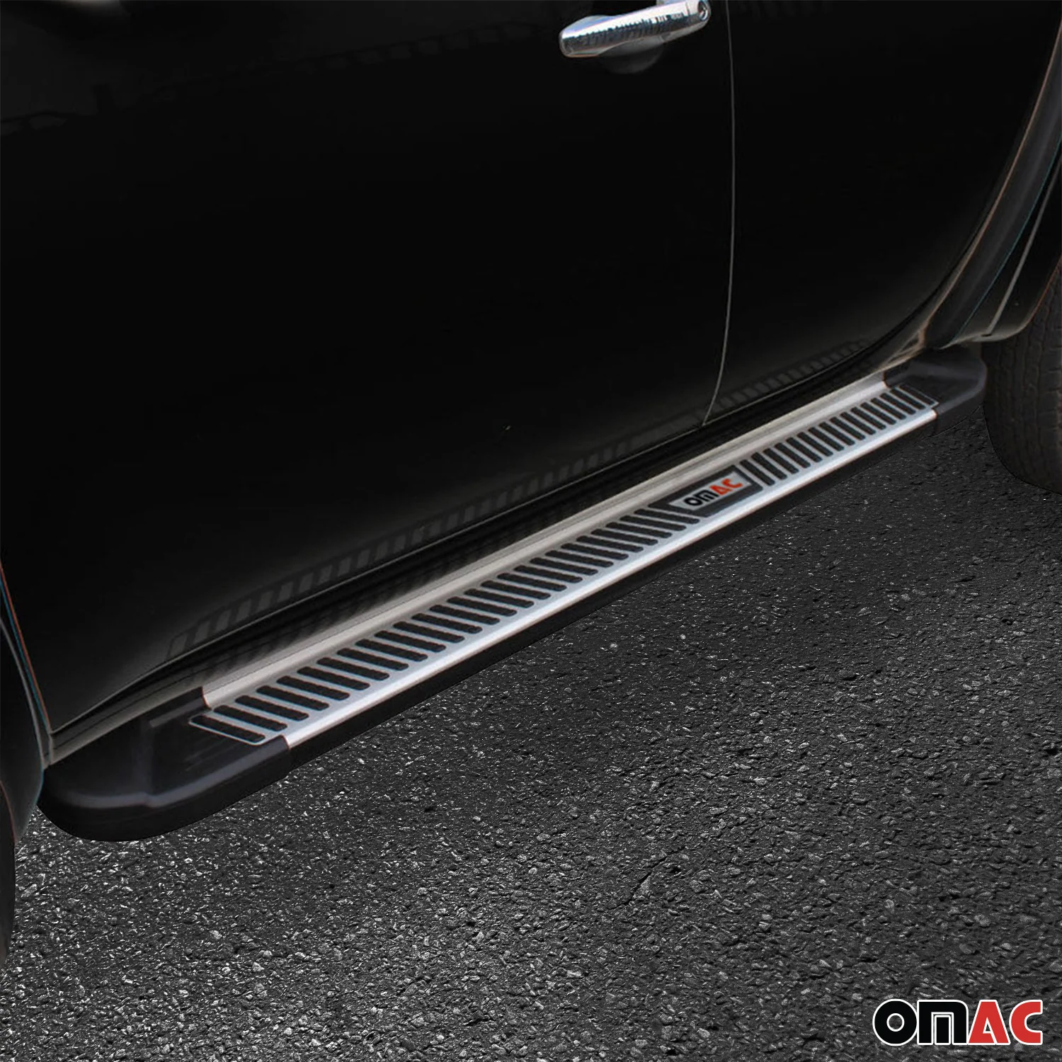 Trittbretter für Citroen Berlingo III 2018-26 Kombi L1 Kurzer Alu Schwarz-Silber - Image 6
