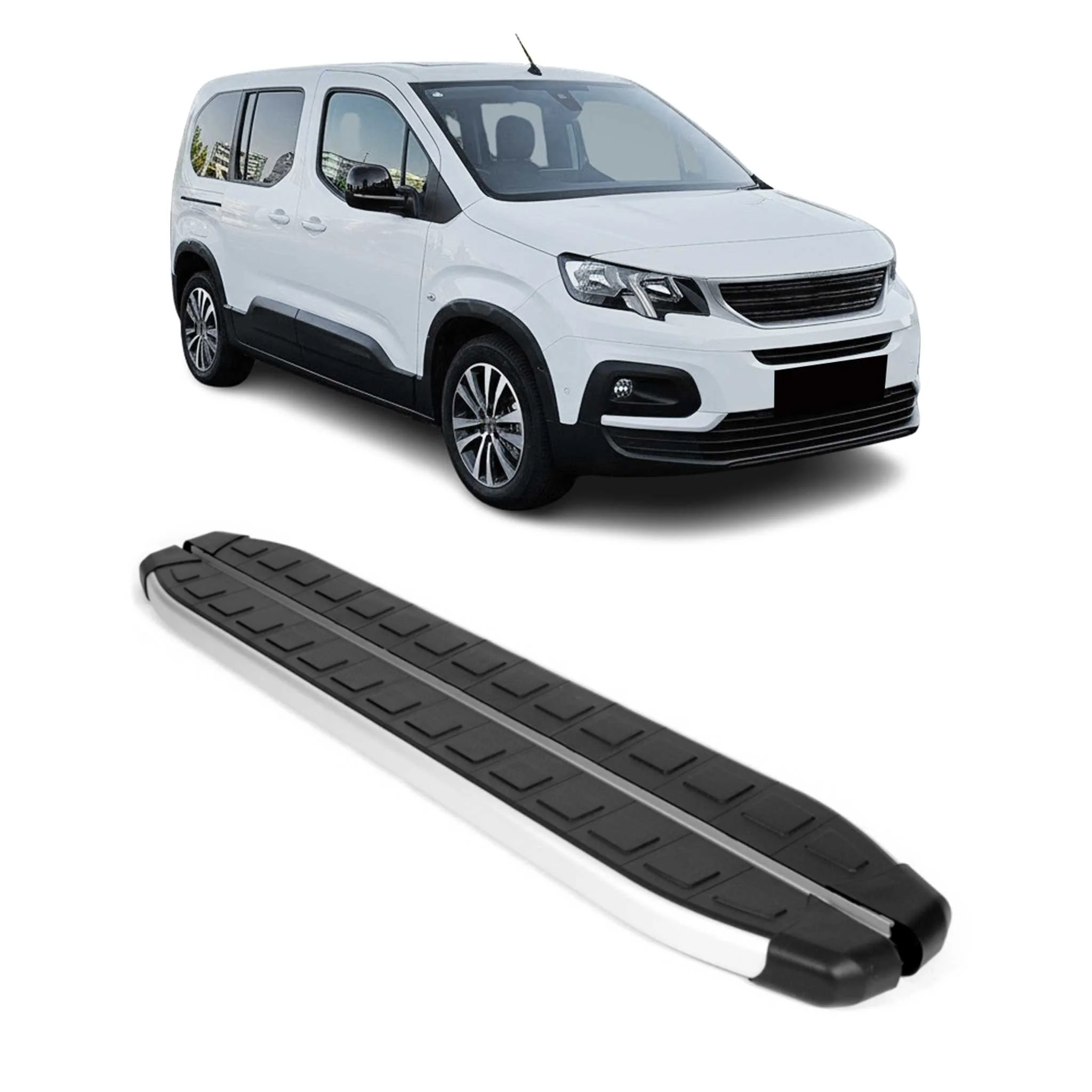 Trittbretter Schweller Seitenschweller für Peugeot Rifter 2018-2026 Kombi L2 2x