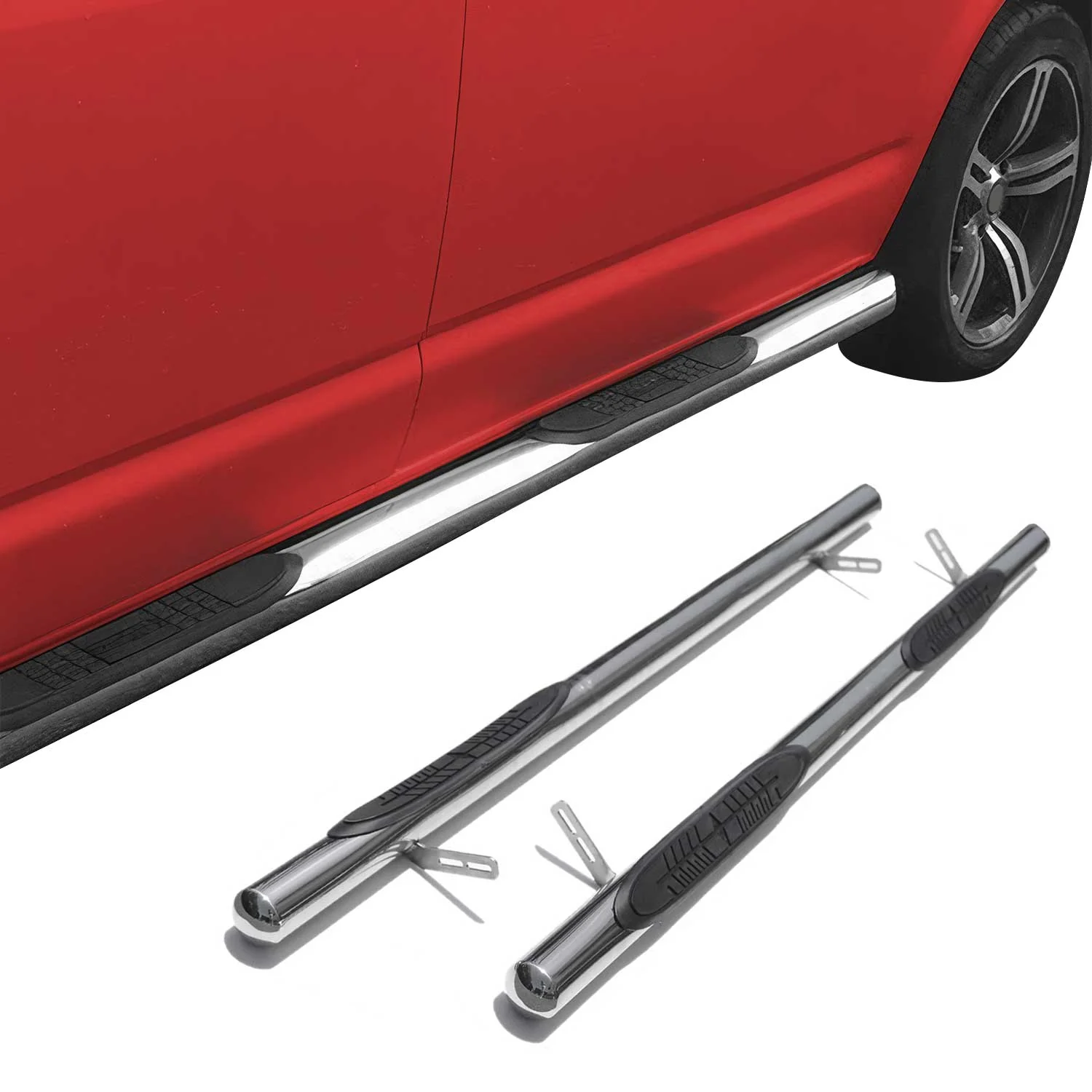 Edelstahl Trittbretter Schwellerrohre für Fiat Ducato 2006-2014 L2 Mitte - Image 2