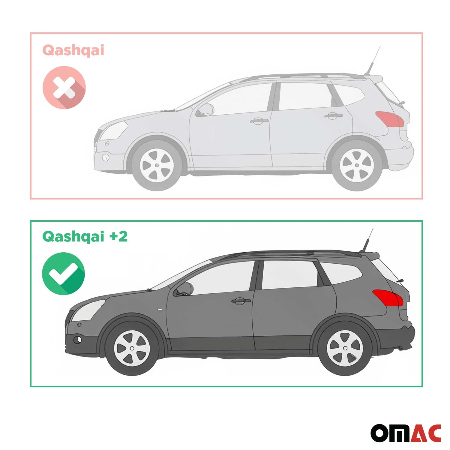 Trittbretter Seitenbretter für Nissan Qashqai +2 NJ10 2008-14 Aluminium Schwarz - Image 4