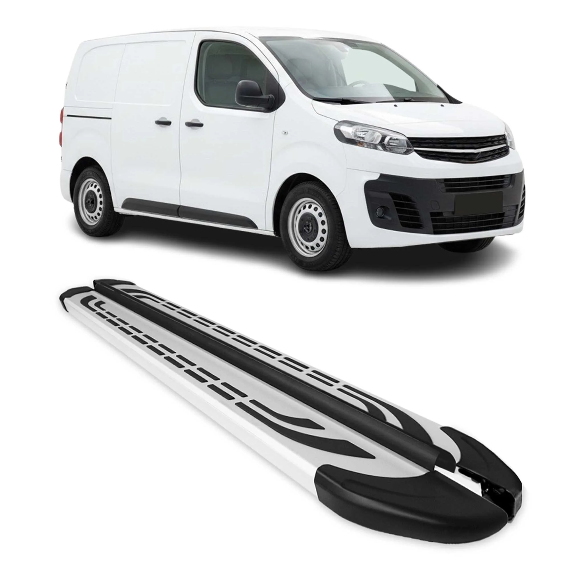 Trittbretter Schweller Seitenbretter für Opel Vivaro C 2019-2026 L1 Kurzer Alu