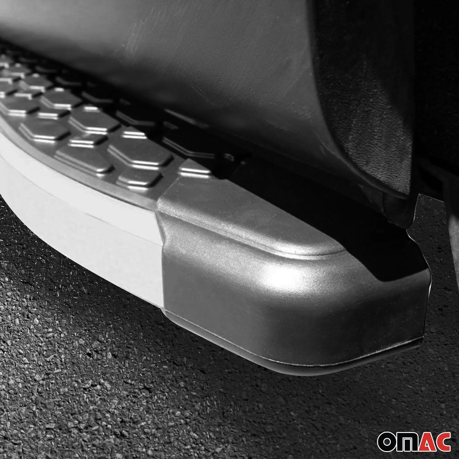 Alu Trittbretter Seitenschweller für Audi Q7 2015-2026 Schwarz Silber 2tlg - Image 5