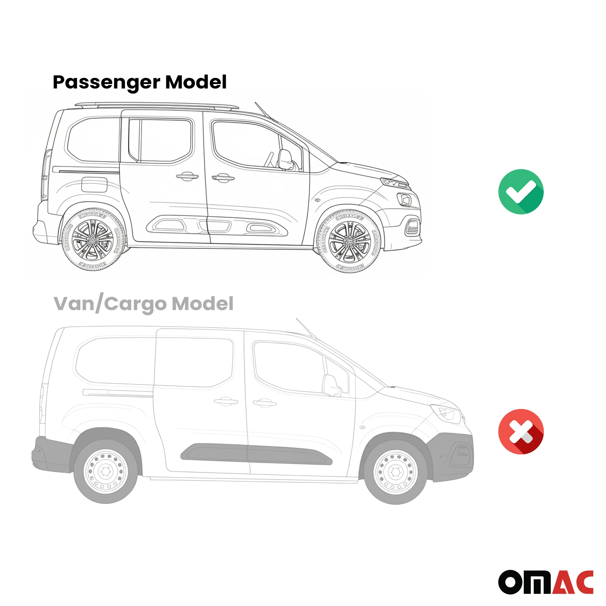 Trittbretter Seitenschweller für Citroen Berlingo L1 2018-2026 Kombi Alu Schwarz - Image 4