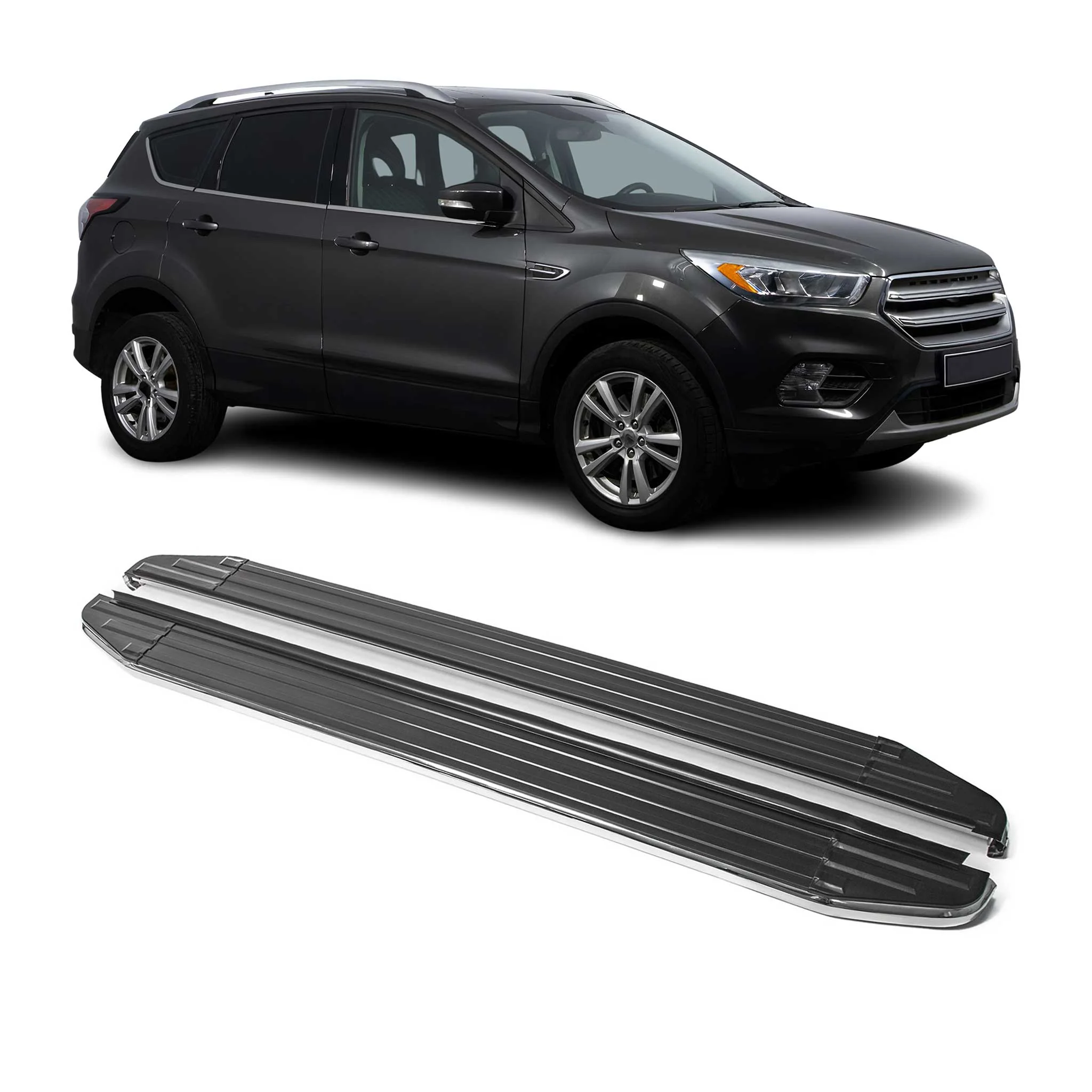 Trittbretter Seitenschweller für Ford Kuga II 2012-2019 ABE Aluminium 2x
