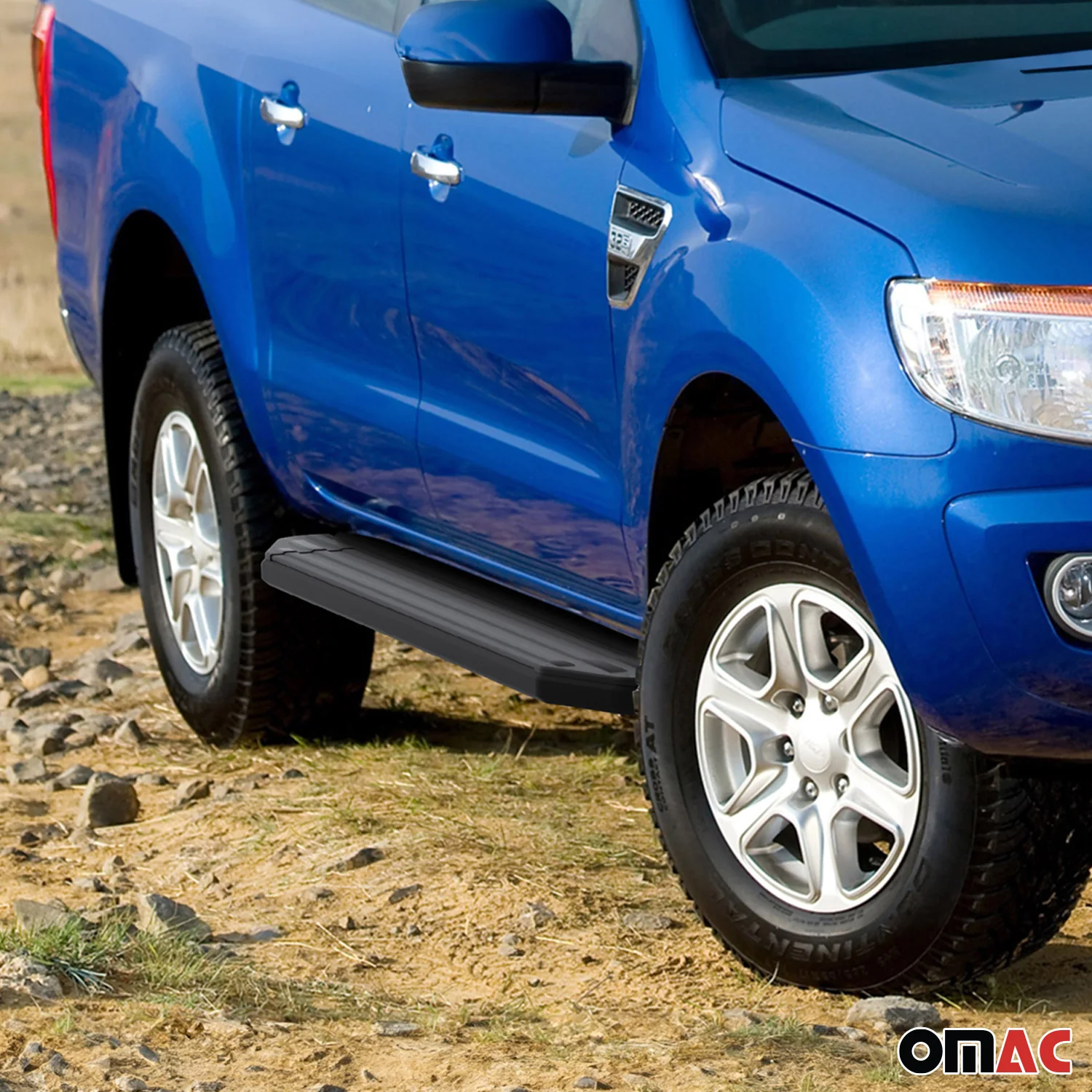 Trittbretter Seitenschweller für Ford Ranger 2012-22 Double Cab Alu Schwarz ABE - Image 3