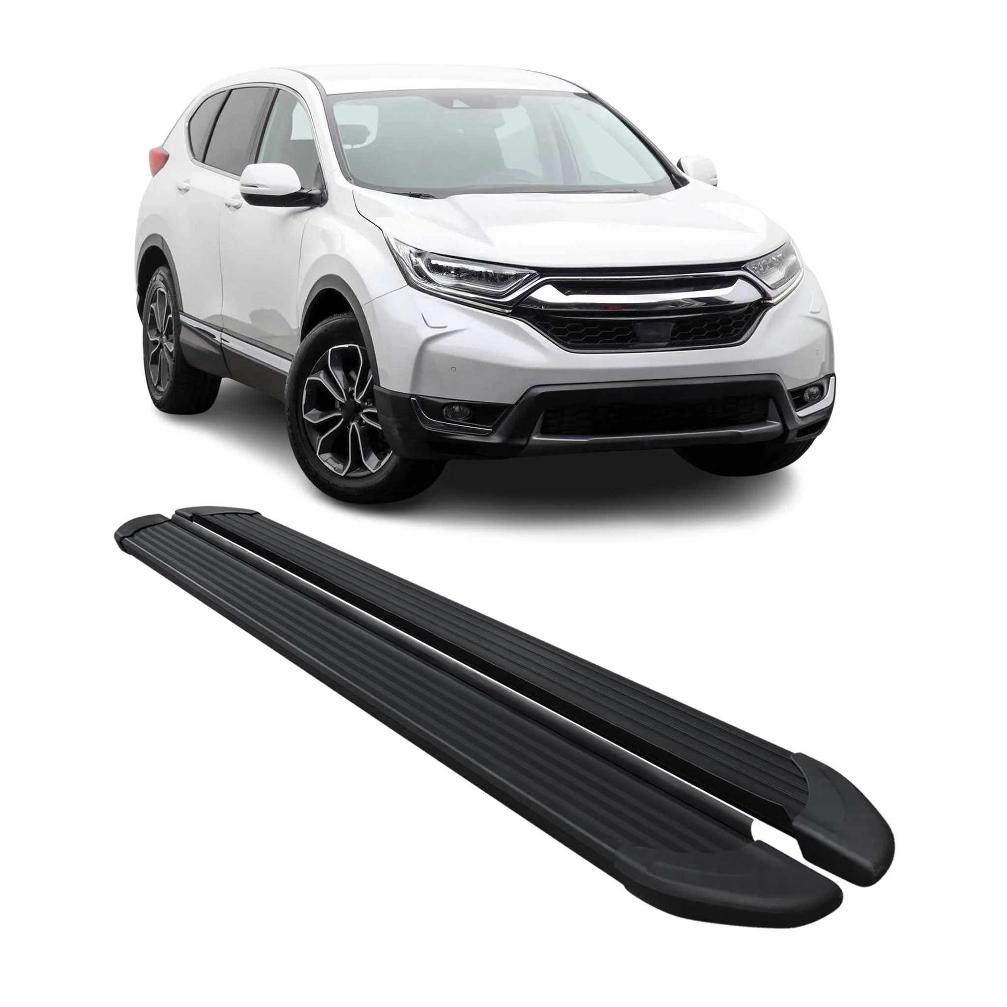Seitenschweller Trittbretter Schweller für Honda CR-V 2017-2022 Alu Schwarz