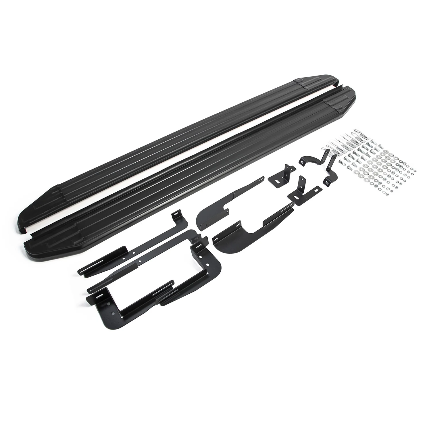 Trittbretter Seitenschweller für Hyundai ix35 2010-2015 Alu Schwarz ABE - Image 2