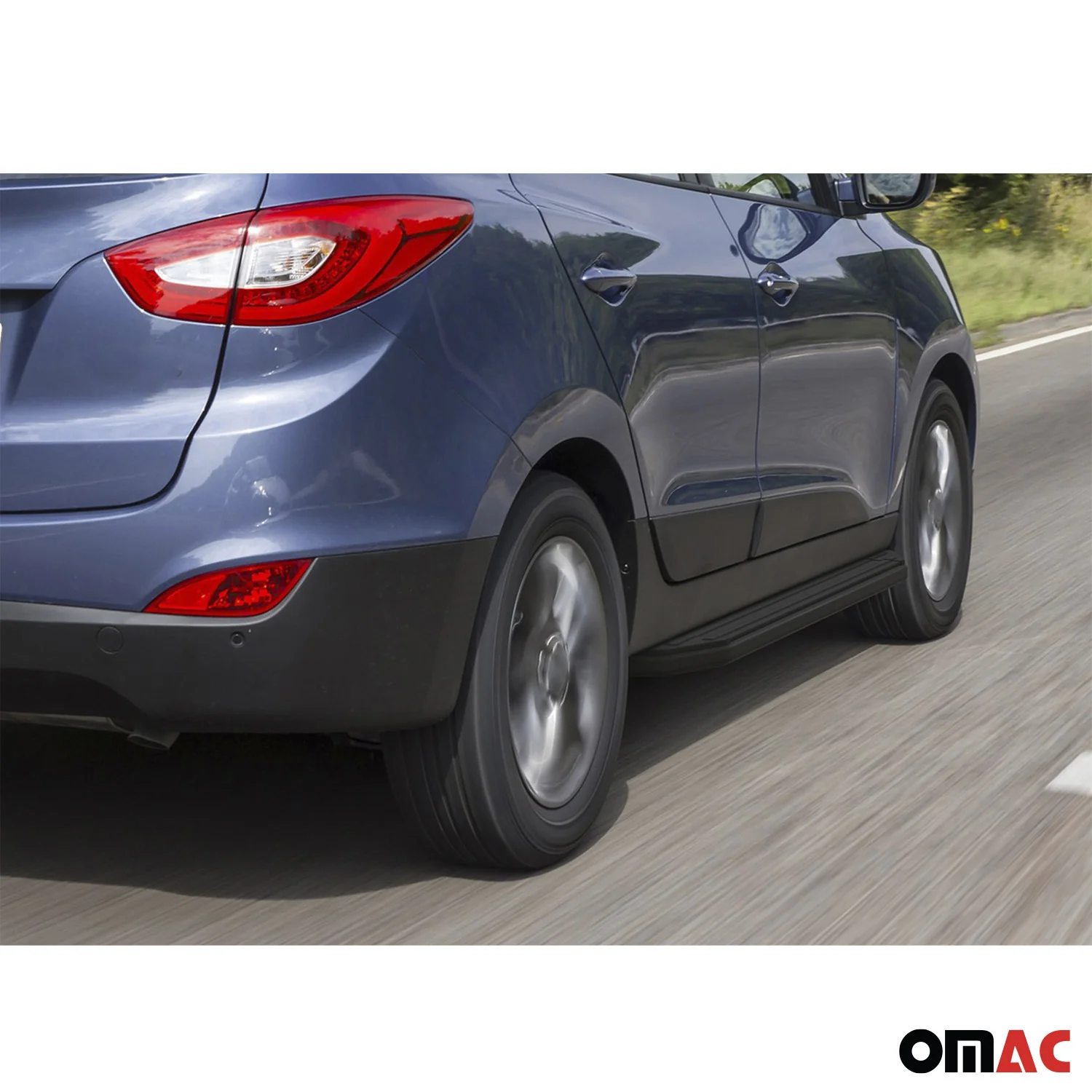 Trittbretter Seitenschweller für Hyundai ix35 2010-2015 Alu Schwarz ABE - Image 3